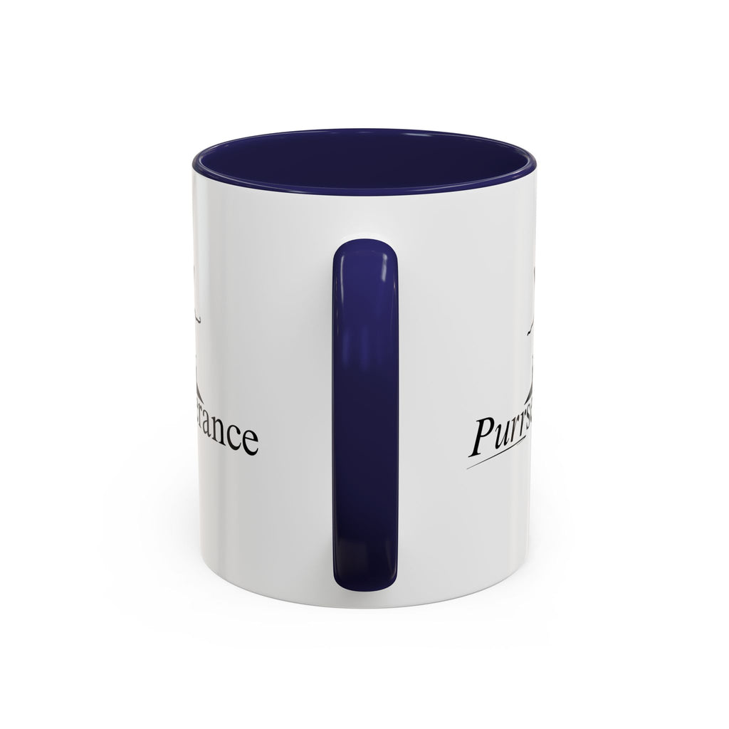 Purrseverance Accent Coffee Mug (11, 15oz)