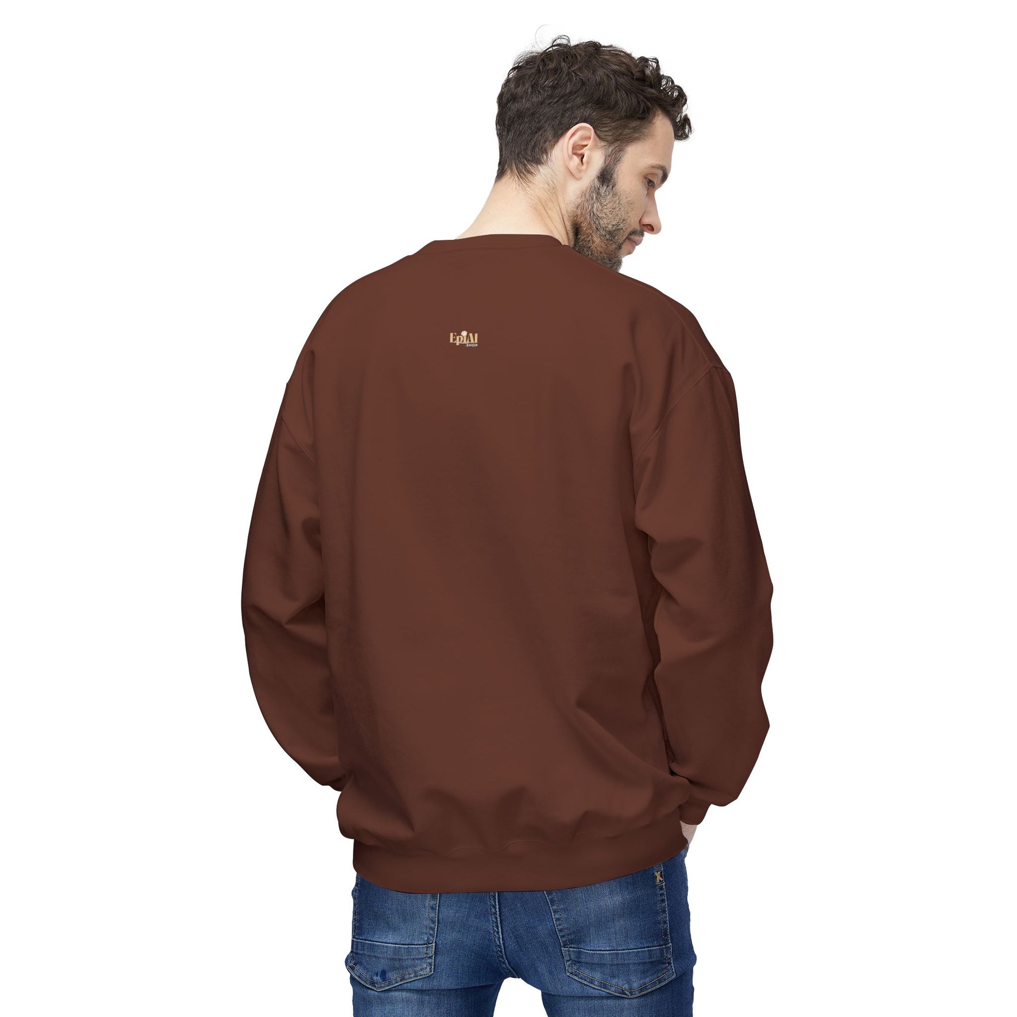 Whimsical Fall Fleece Kitty Sweatshirt, Cozy Autumn Apparel