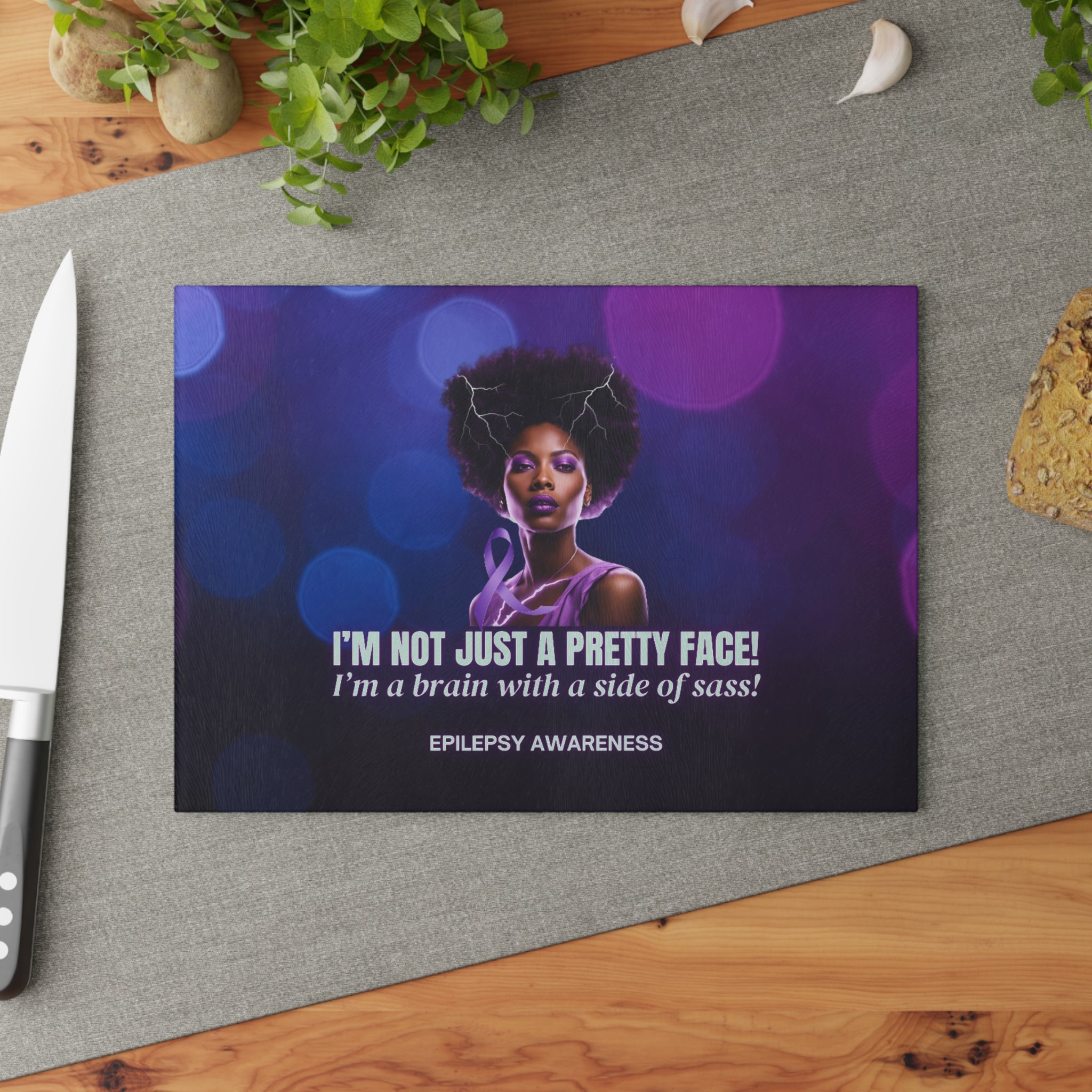 Sassy Brain Glass Cutting Board - EpiAl's Shop