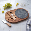 Bigfoot Charcuterie Board | The Legend of the Missing Cheese | Engraved Slate & Acacia Wood Cheese Board
