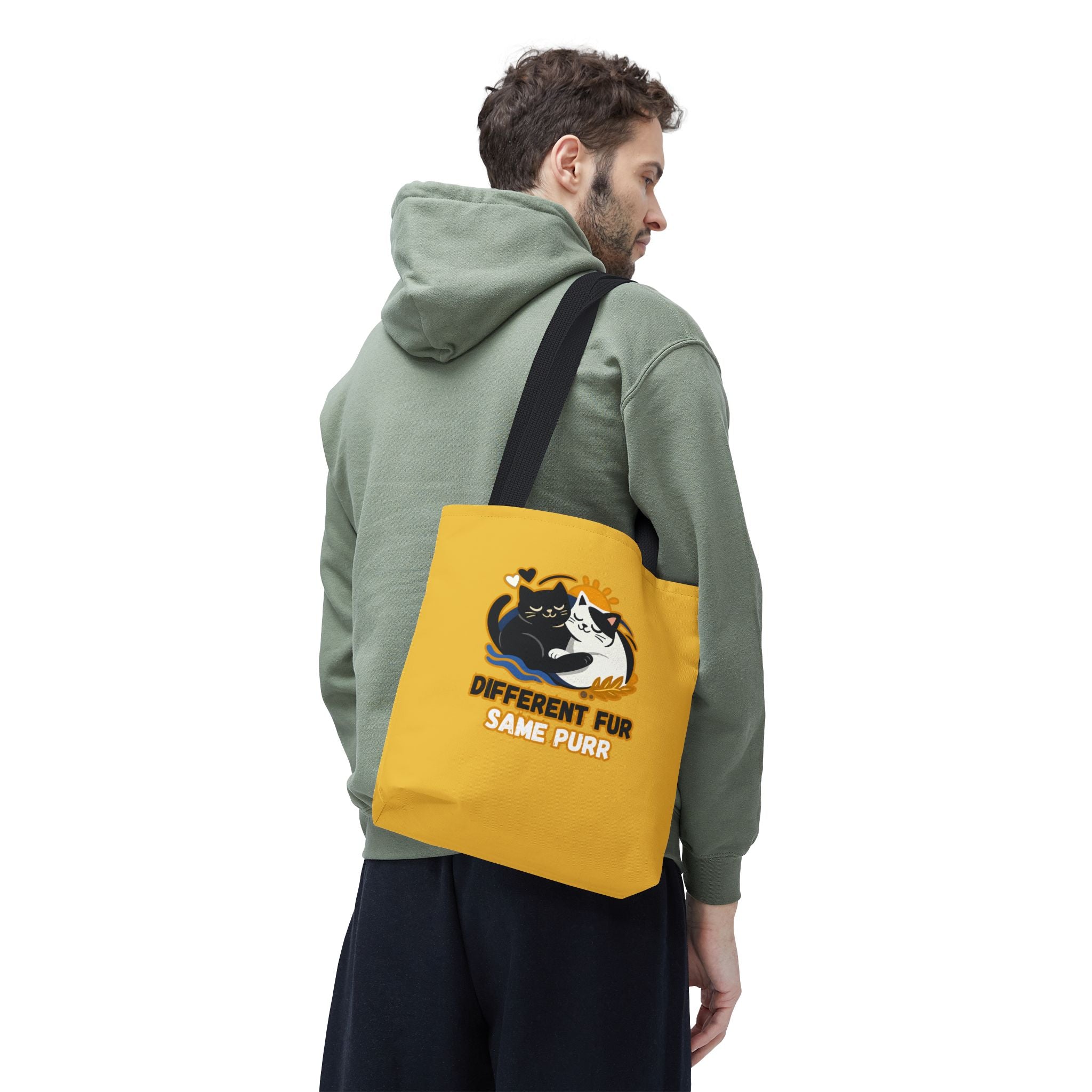 Different Fur, Same Purr Cat Tote Bag – Cozy Friendship Market Bag