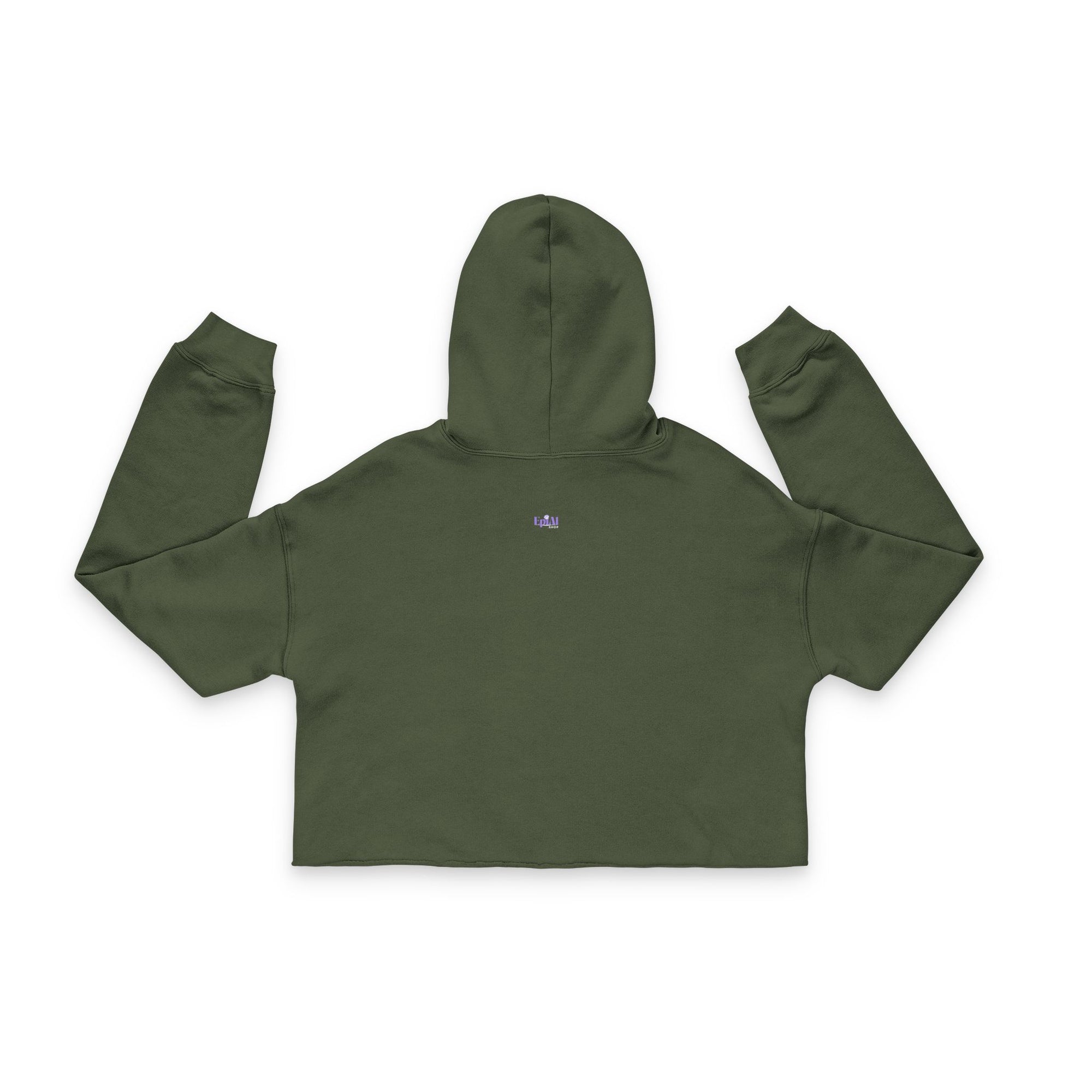 Cute Cat Graphic Cropped Hoodie