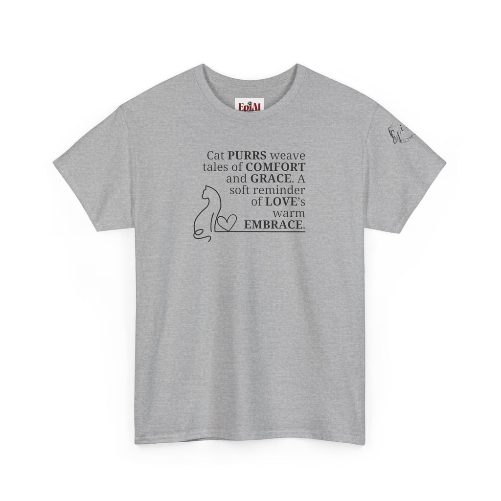 Cat Purrs Unisex Heavy Cotton Tee