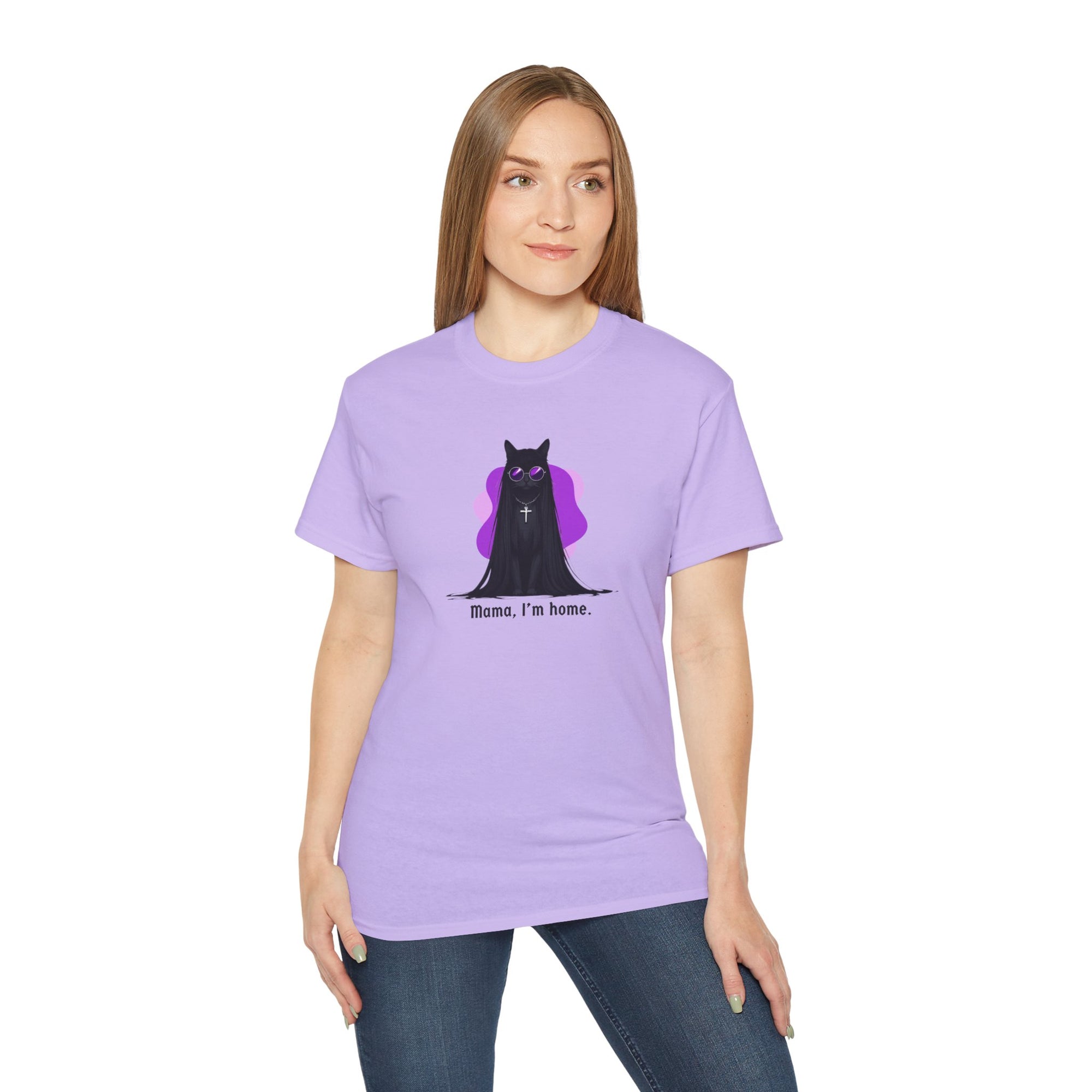 Mama I'm Home Ozzy Cat Graphic Tee