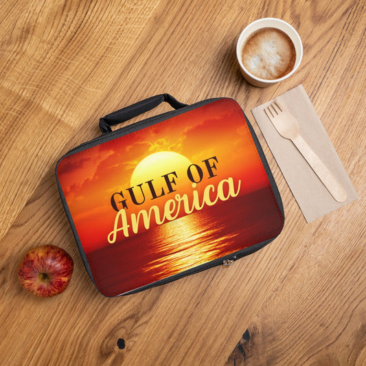 Sunset Gulf of America Lunch Bag - Stylish Insulated Tote Printify