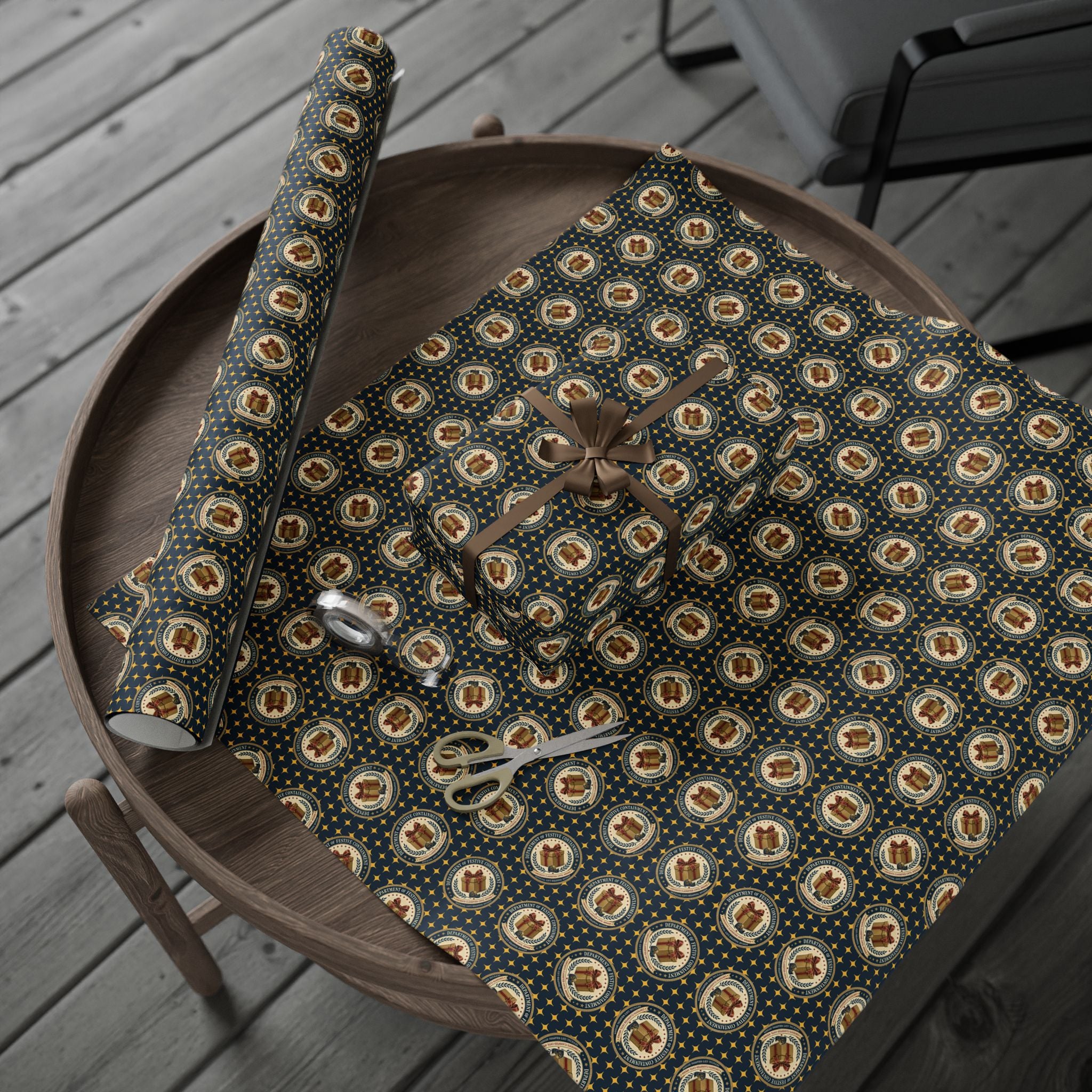 Department of Festive Containment Wrapping Paper Roll