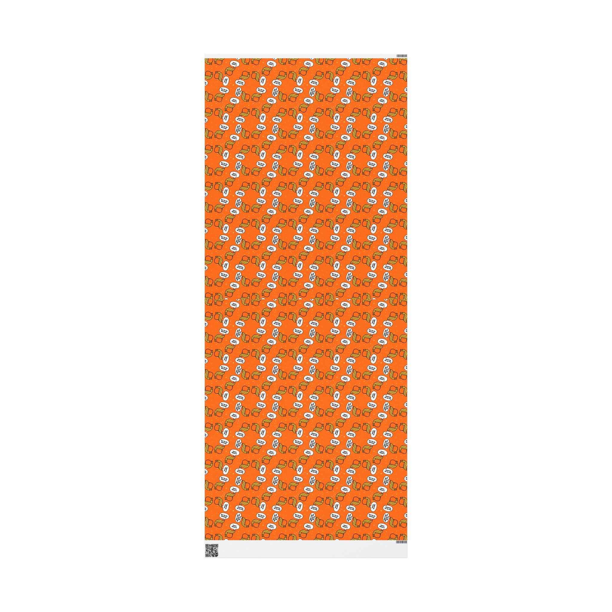 “Styled for Success” Parody Gift Wrap – Blonde Whoosh & Gold Stars