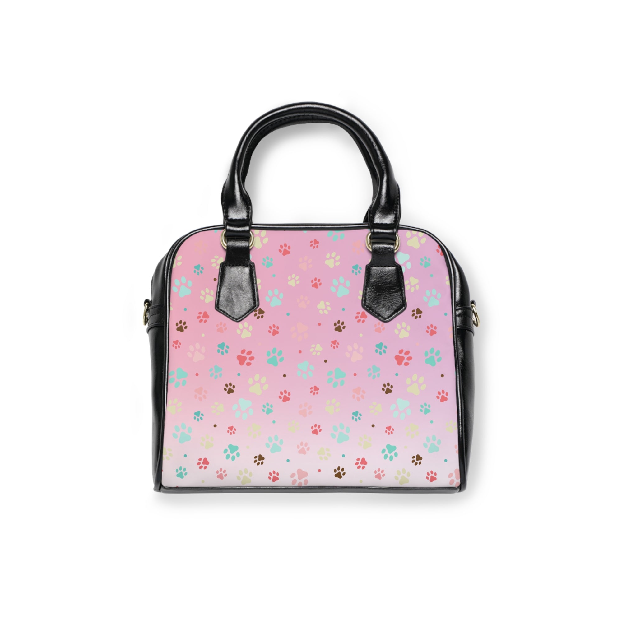 Cute Pet Paw Print Shoulder Handbag for Animal Lovers