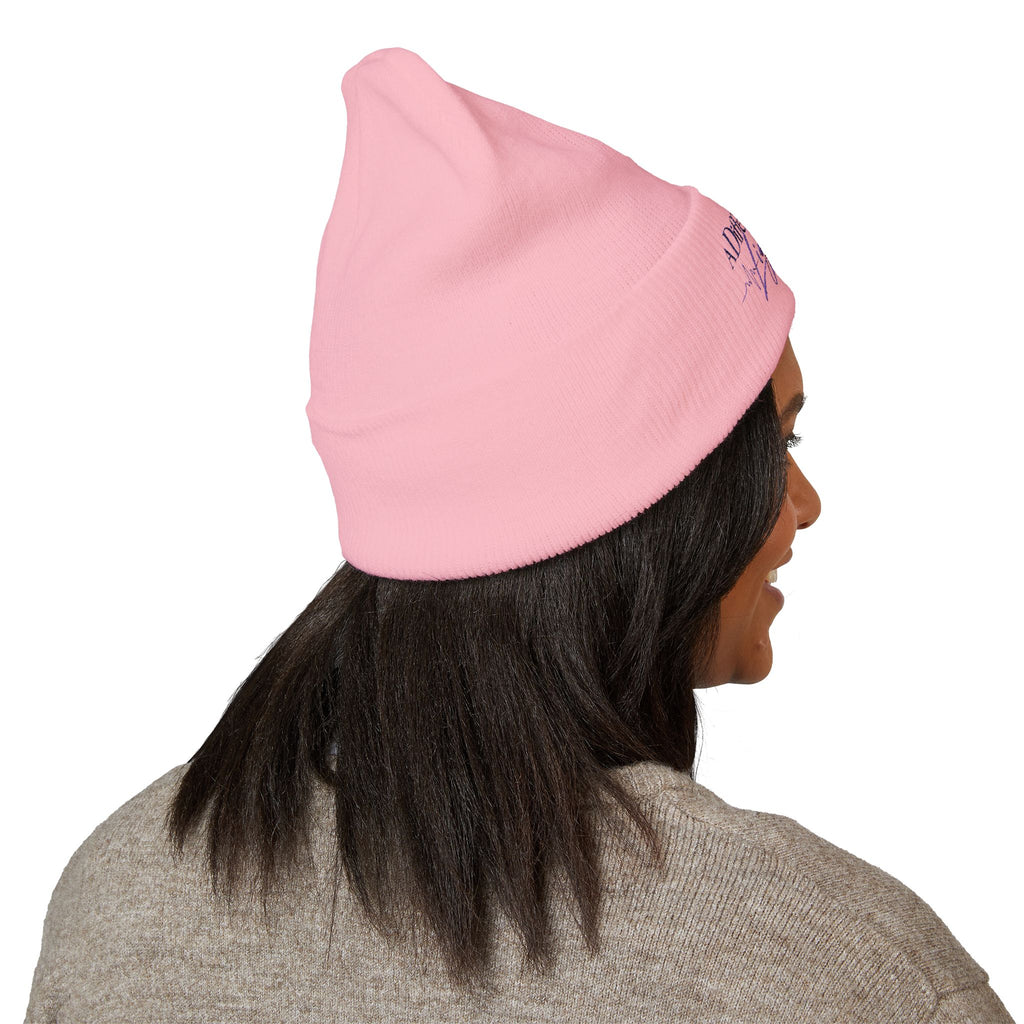 A Different Kind of Lightning | Embroidered Epilepsy Awareness Cuffed Beanie