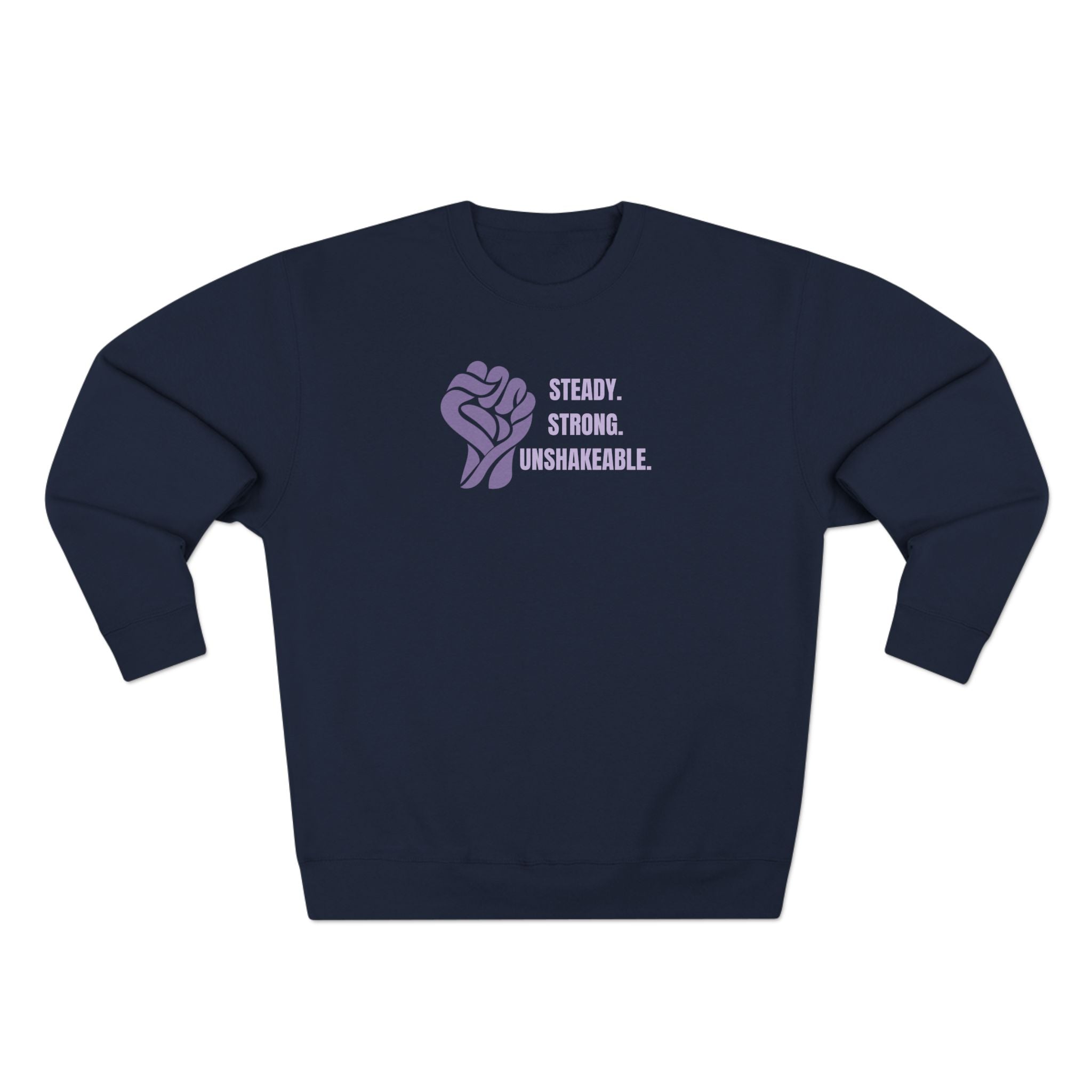 Steady. Strong. Unshakeable. — Epilepsy Awareness Sweatshirt