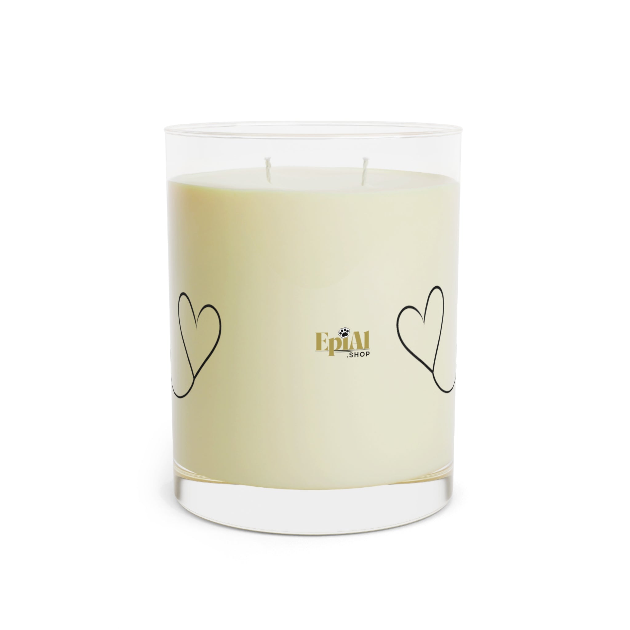 Love Lives Here – Valentine Candle (Couple, Cat & Heart)