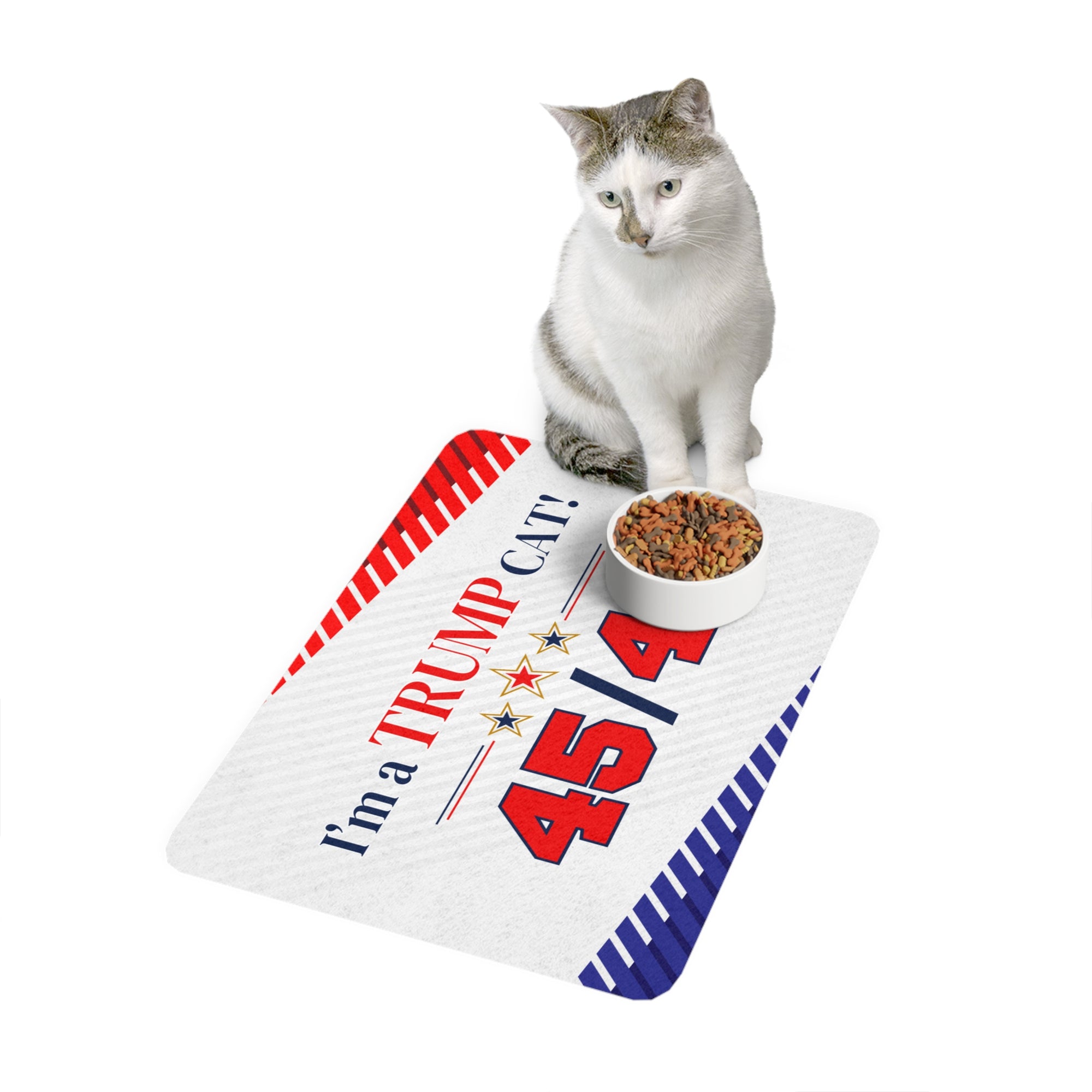 Trump 45 47 Cat Food Mat (12x18)