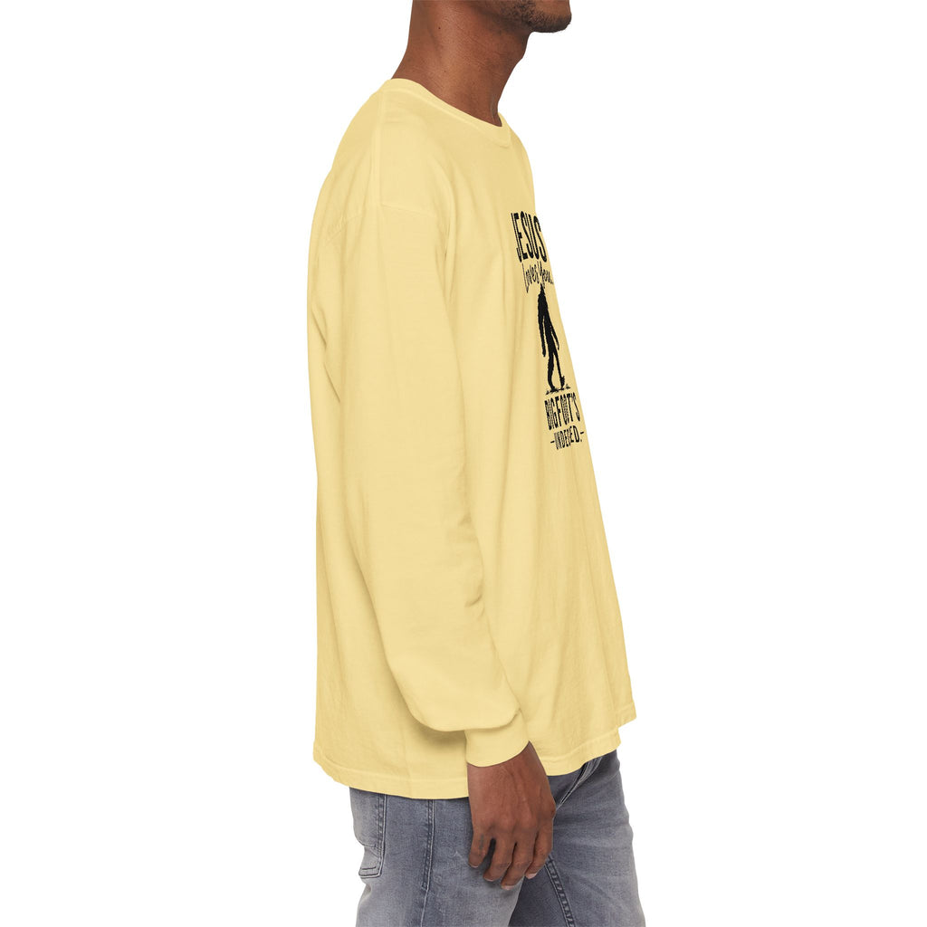 Jesus Loves You. Bigfoot’s Undecided. Long Sleeve Shirt