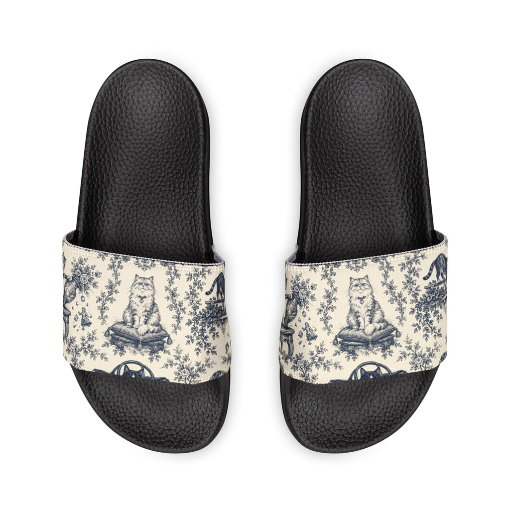 Toile Cats Slide Sandals (Removal Straps)