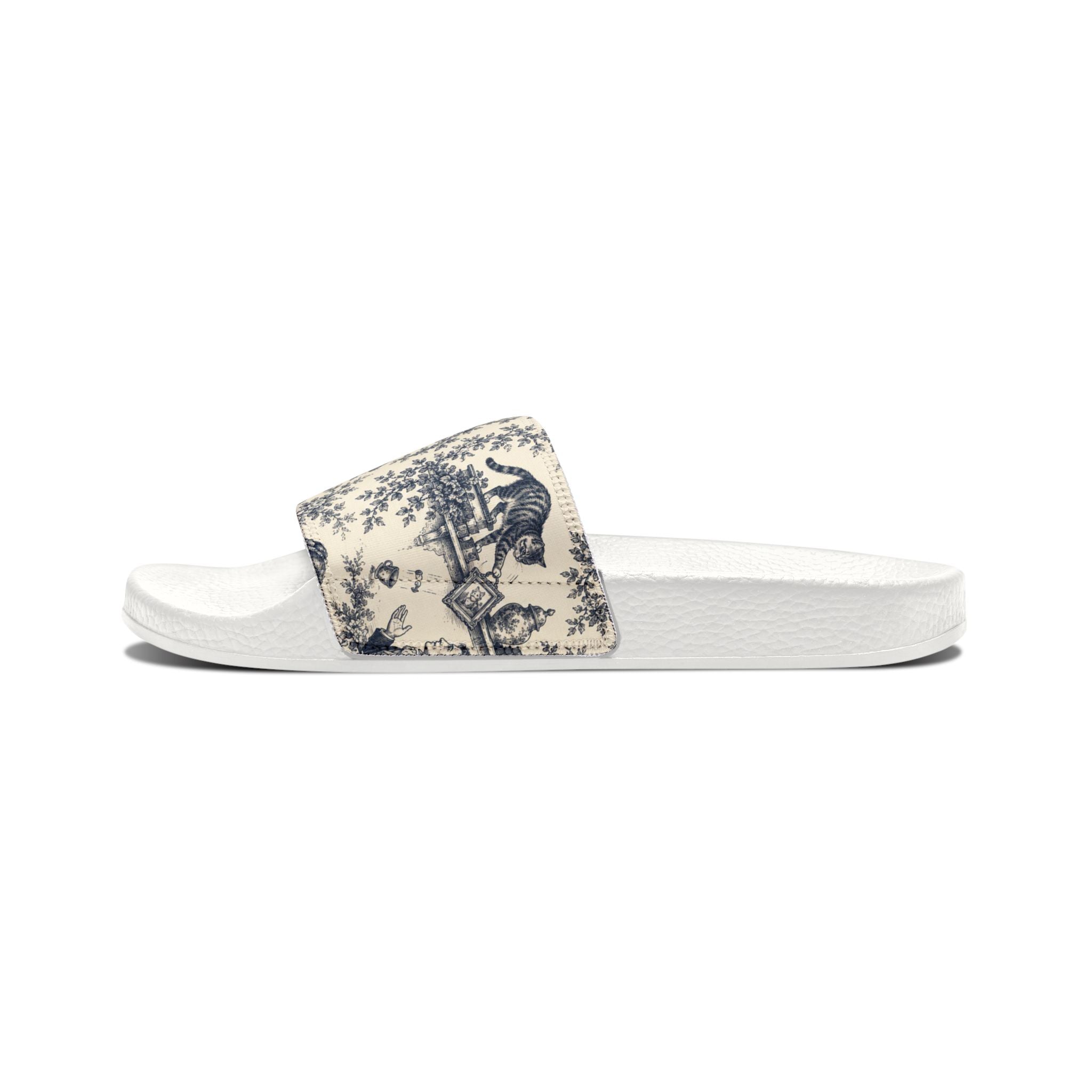 Toile Cats Slide Sandals (Removal Straps)