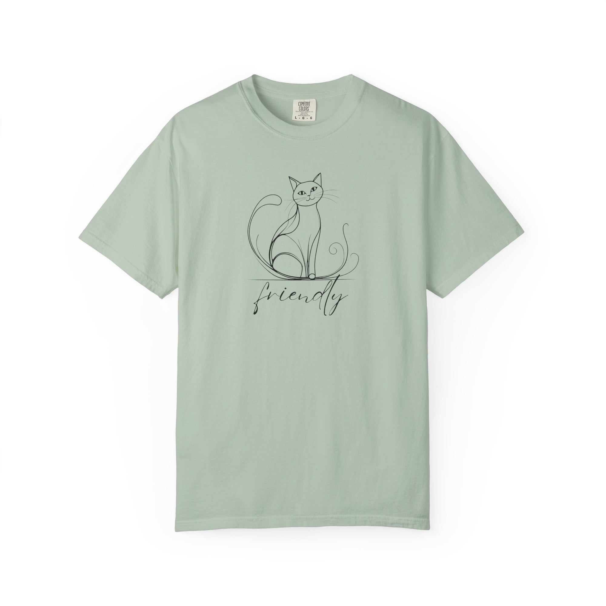 Friendly Cat Lover's Unisex Garment-Dyed T-Shirt
