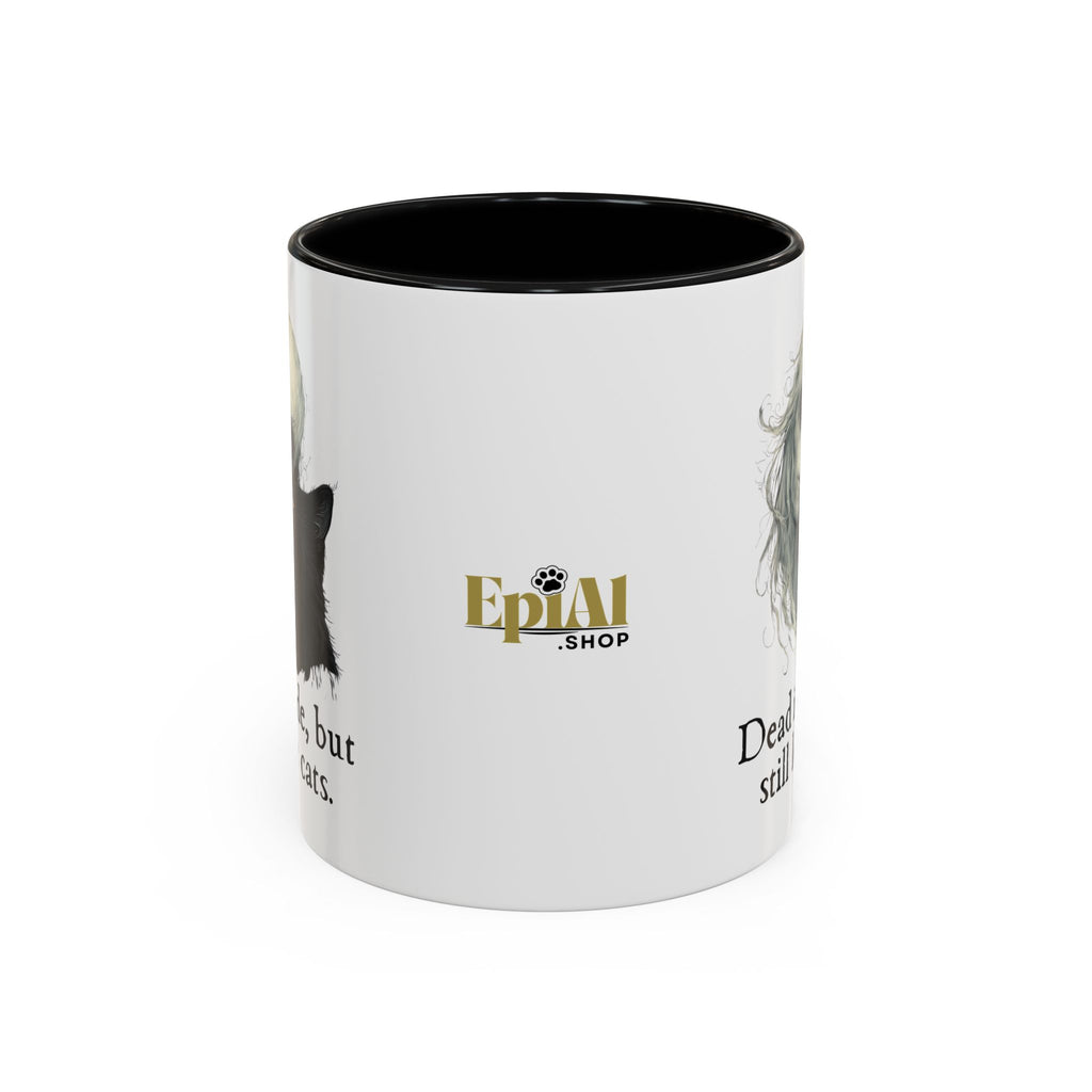 Spooky Dead Inside Cat Lover Coffee Mug