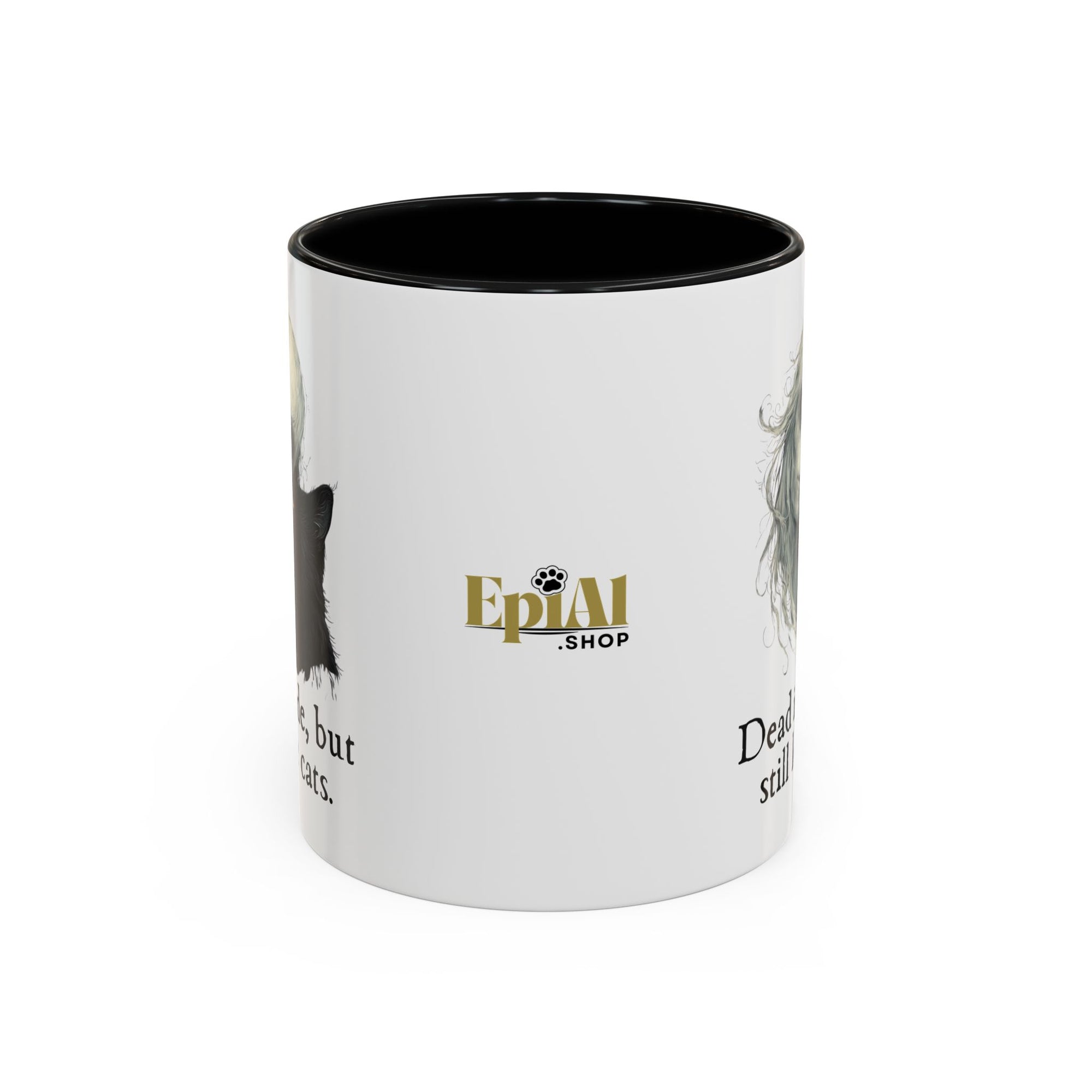 Spooky Dead Inside Cat Lover Coffee Mug