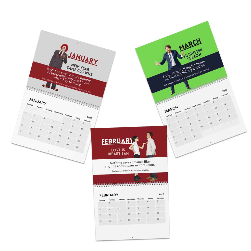 Political Humor Calendar 2026: Twelve Months of Nonsense