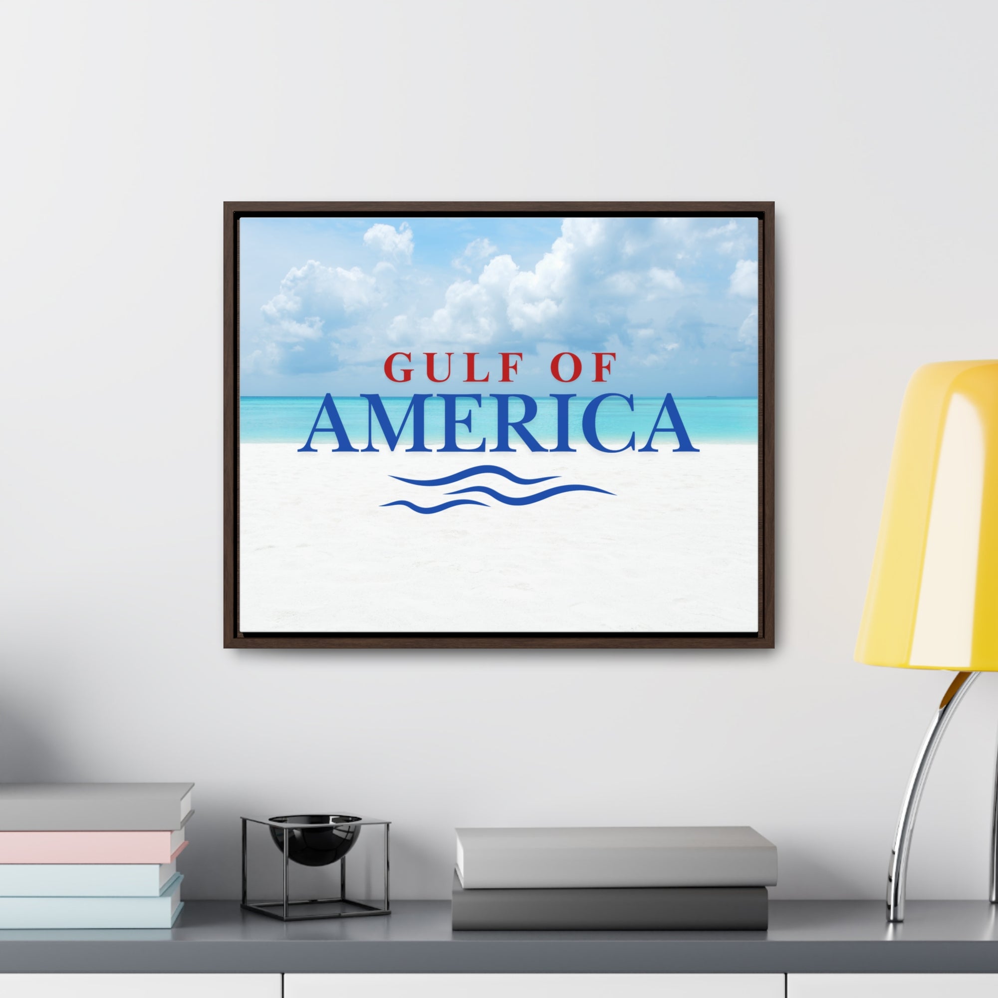 American Gulf Canvas Wrap - Coastal Wall Art for Beach Lovers