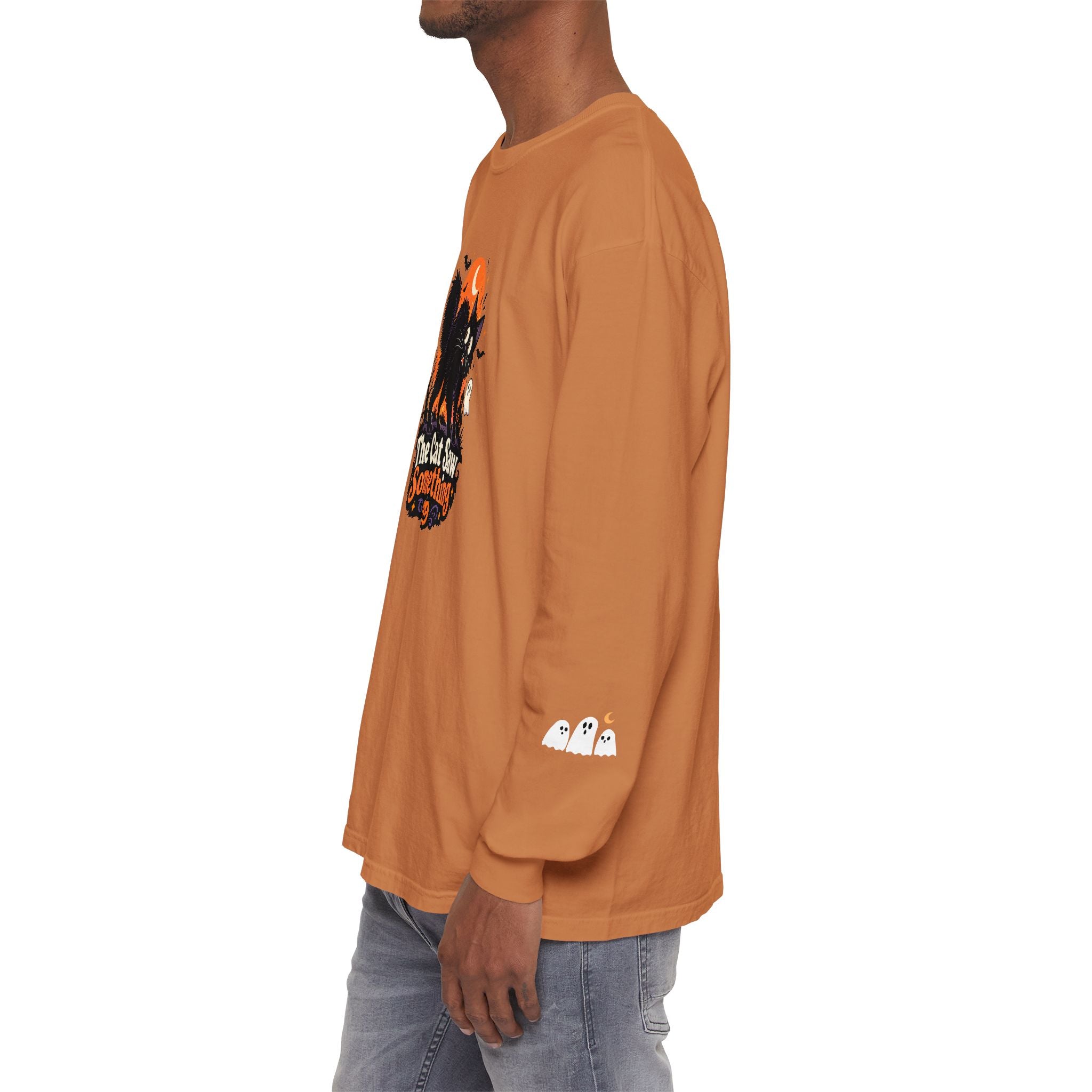 The Cat Saw Something Halloween Long Sleeve Shirt