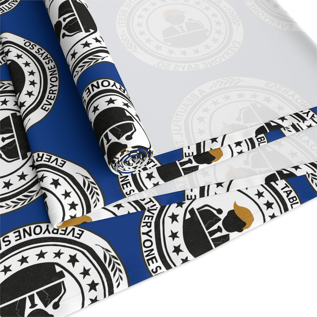 A Beautiful Table Table Runner – Faux Official Parody Seal Pattern