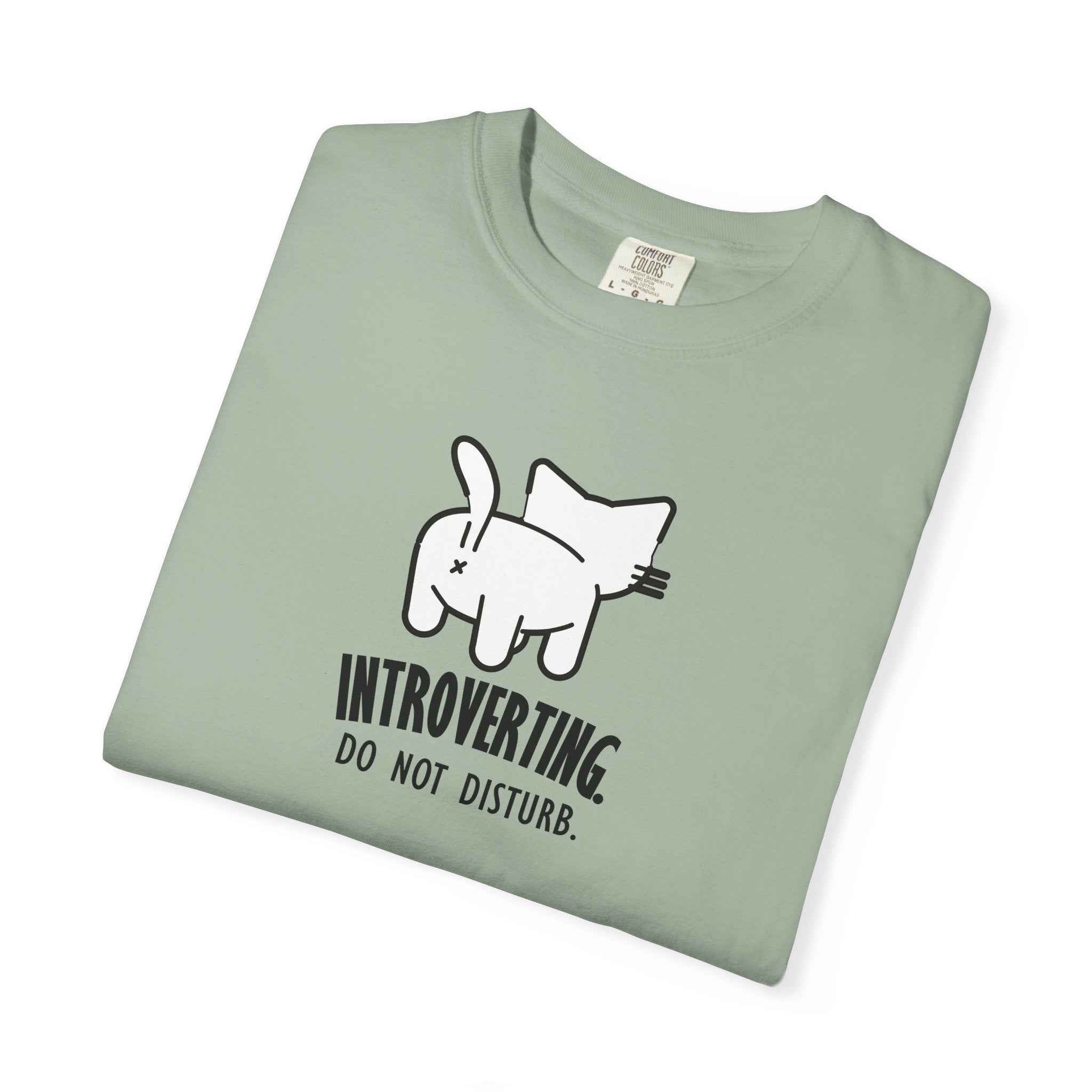 Introverting. Do Not Disturb. Unisex Cat T-Shirt