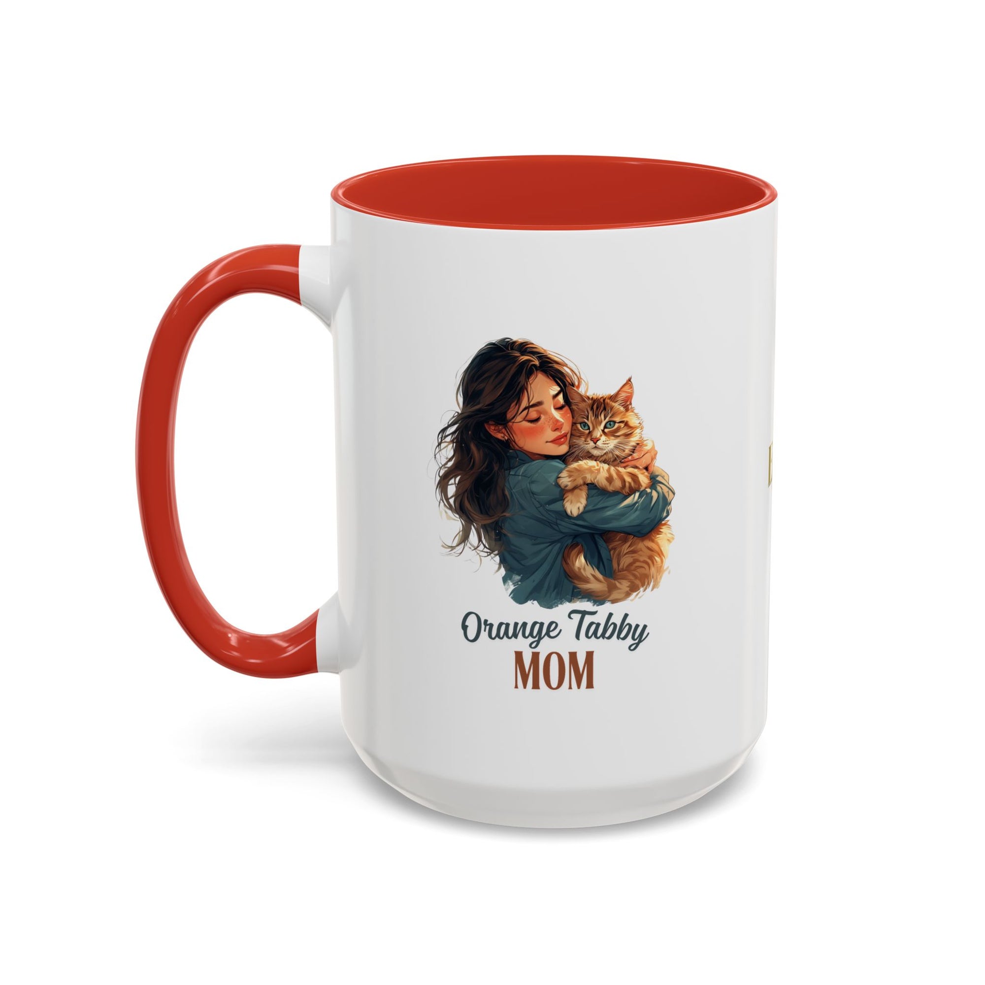 Charming Orange Tabby Mom Coffee Mug – Perfect Gift for Cat Lovers