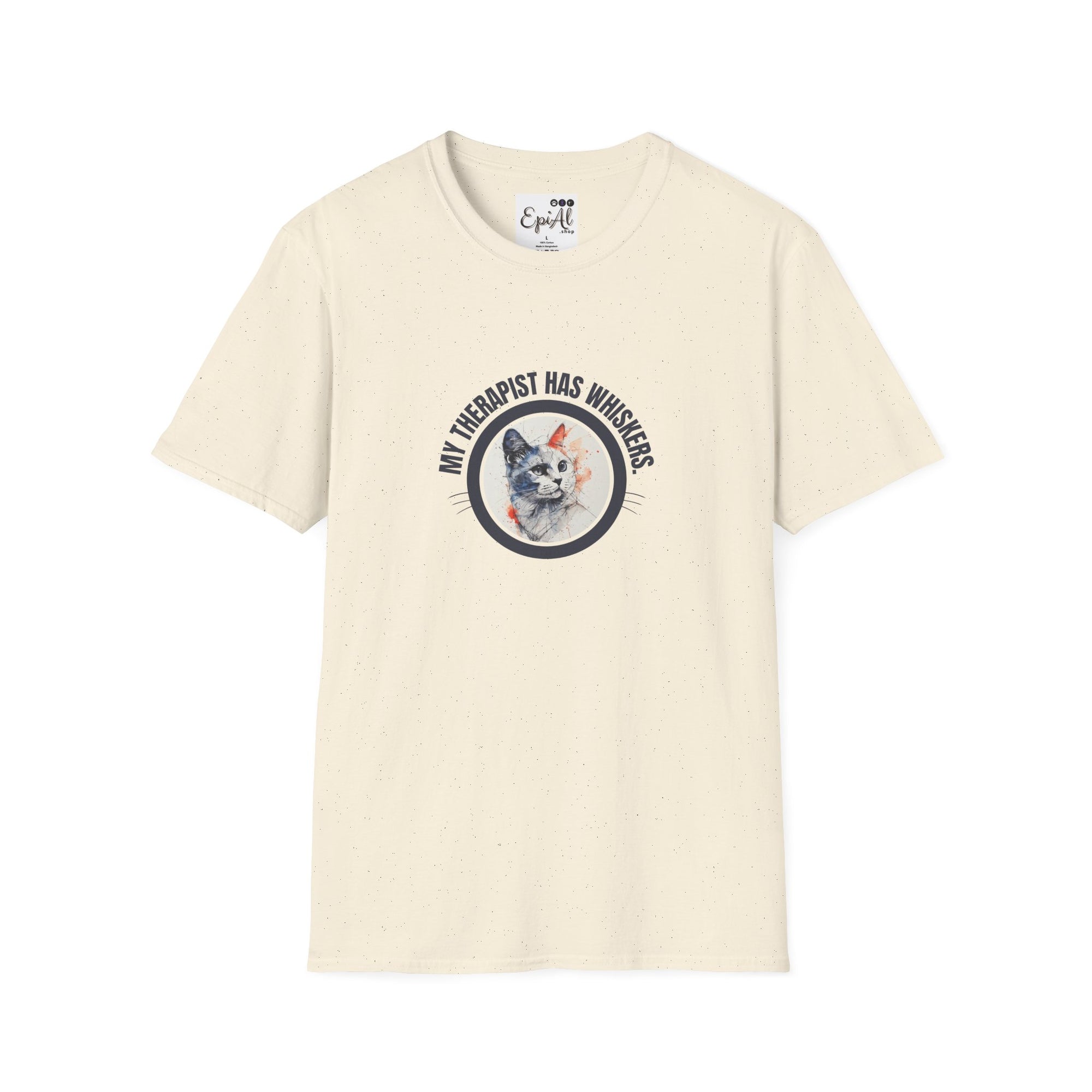 Whimsical Cat Therapy T-Shirt | Cute Pet Lover Tee
