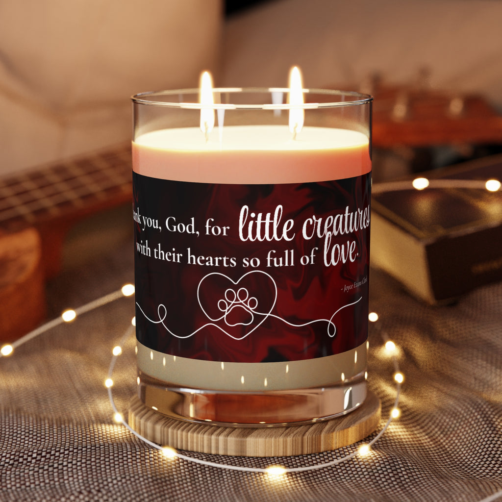 Photo depicting the ​Little Creatures Scented Candle - Full Glass, 11oz from EpiAl's Shop.
