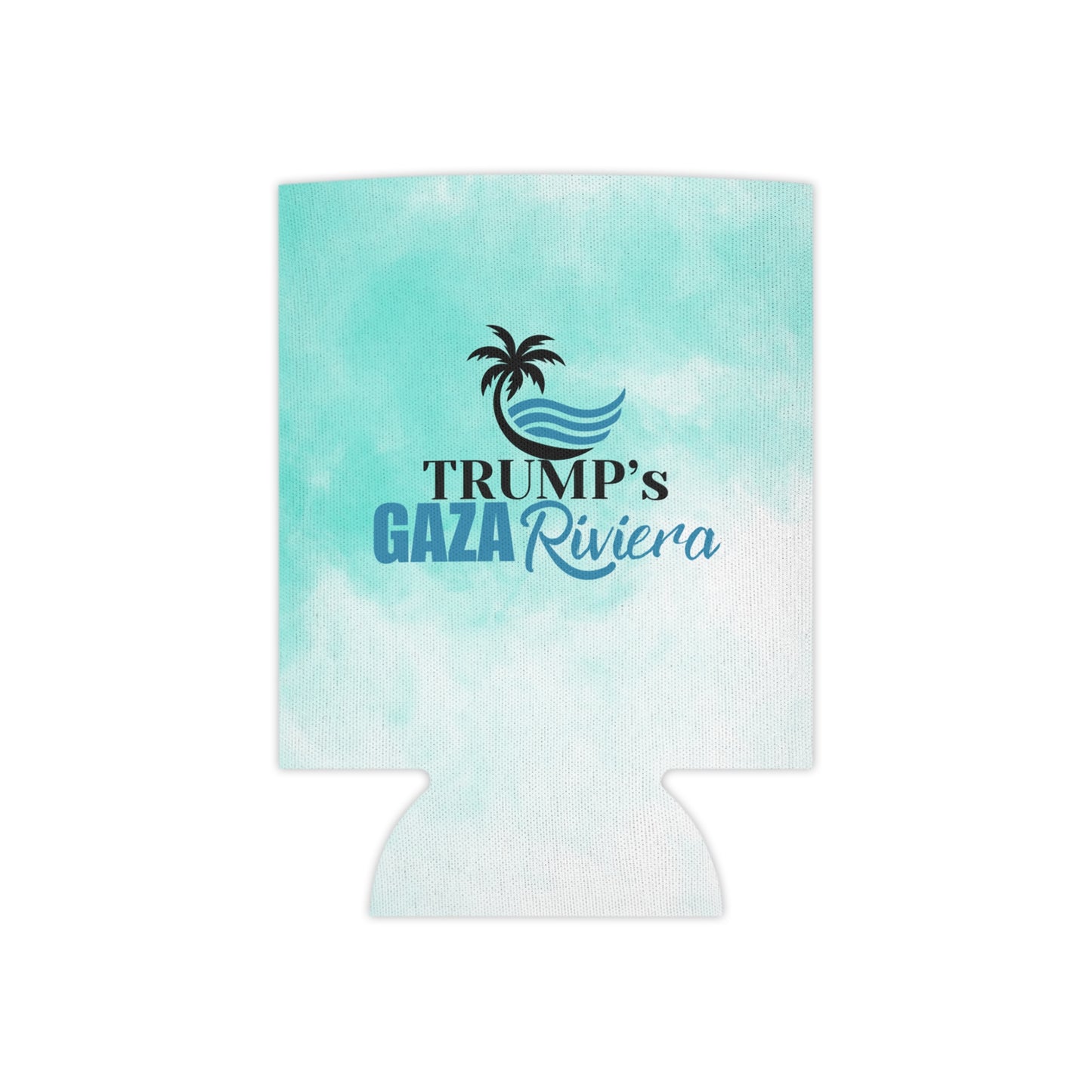 Tropical Themed Can Cooler - Trump's Gaza Riviera, Beach Party Essential