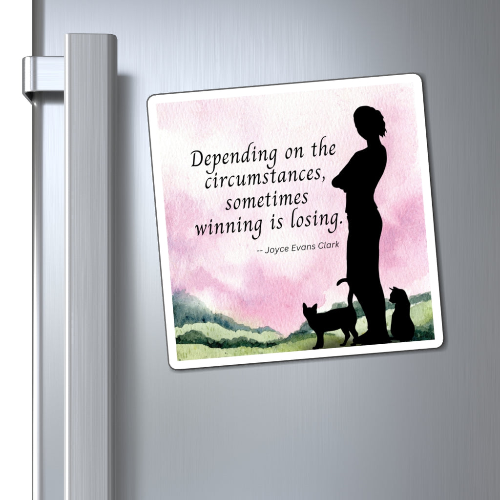 Photo depicting the ​Winning is Losing Magnets from EpiAl's Shop.