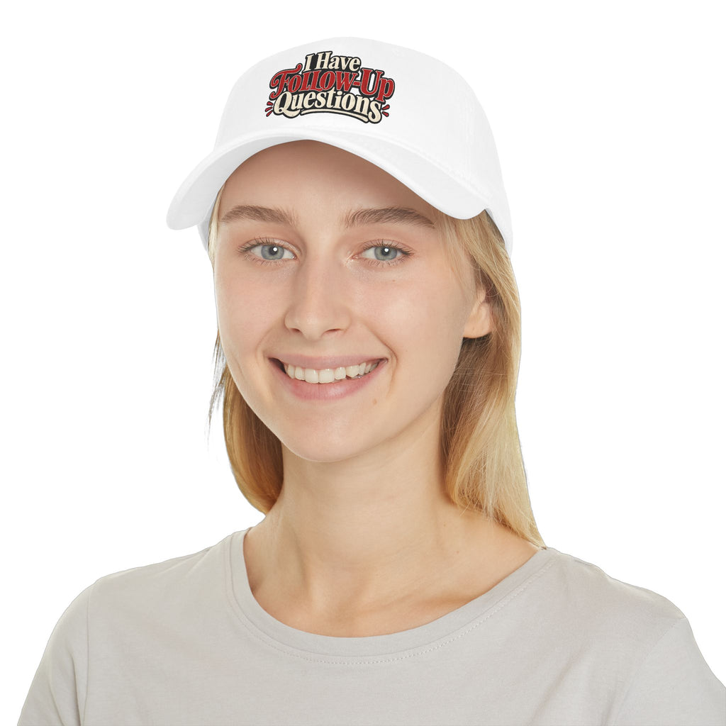 I Have Follow-Up Questions Baseball Cap | True Crime & Internet Sleuth Hat