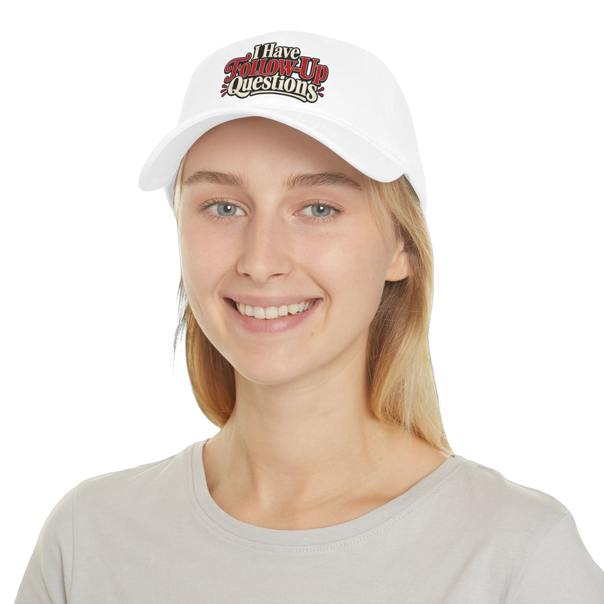 I Have Follow-Up Questions Baseball Cap | True Crime & Internet Sleuth Hat