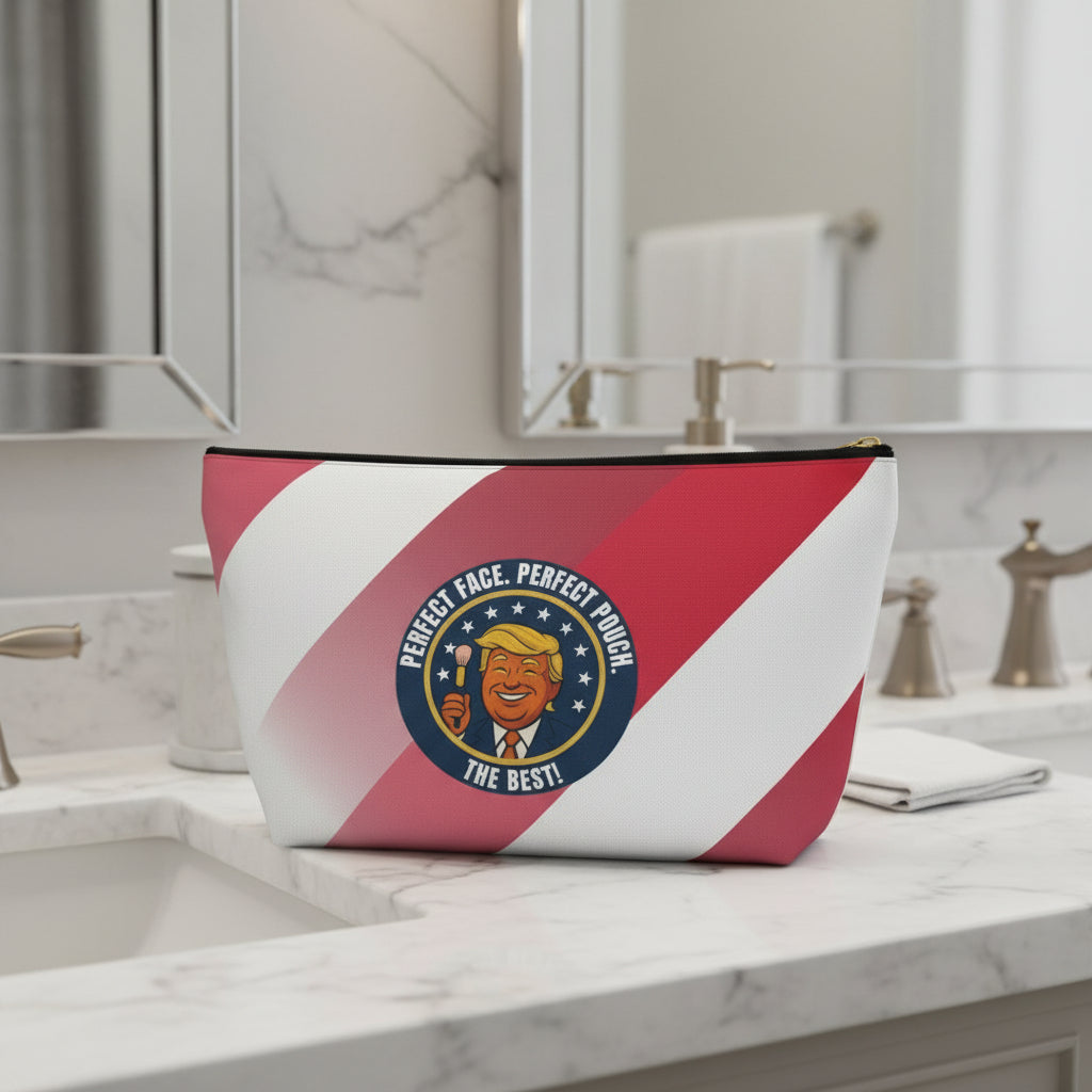 Mock Presidential Seal Makeup Pouch – “Perfect Face. Perfect Pouch.”