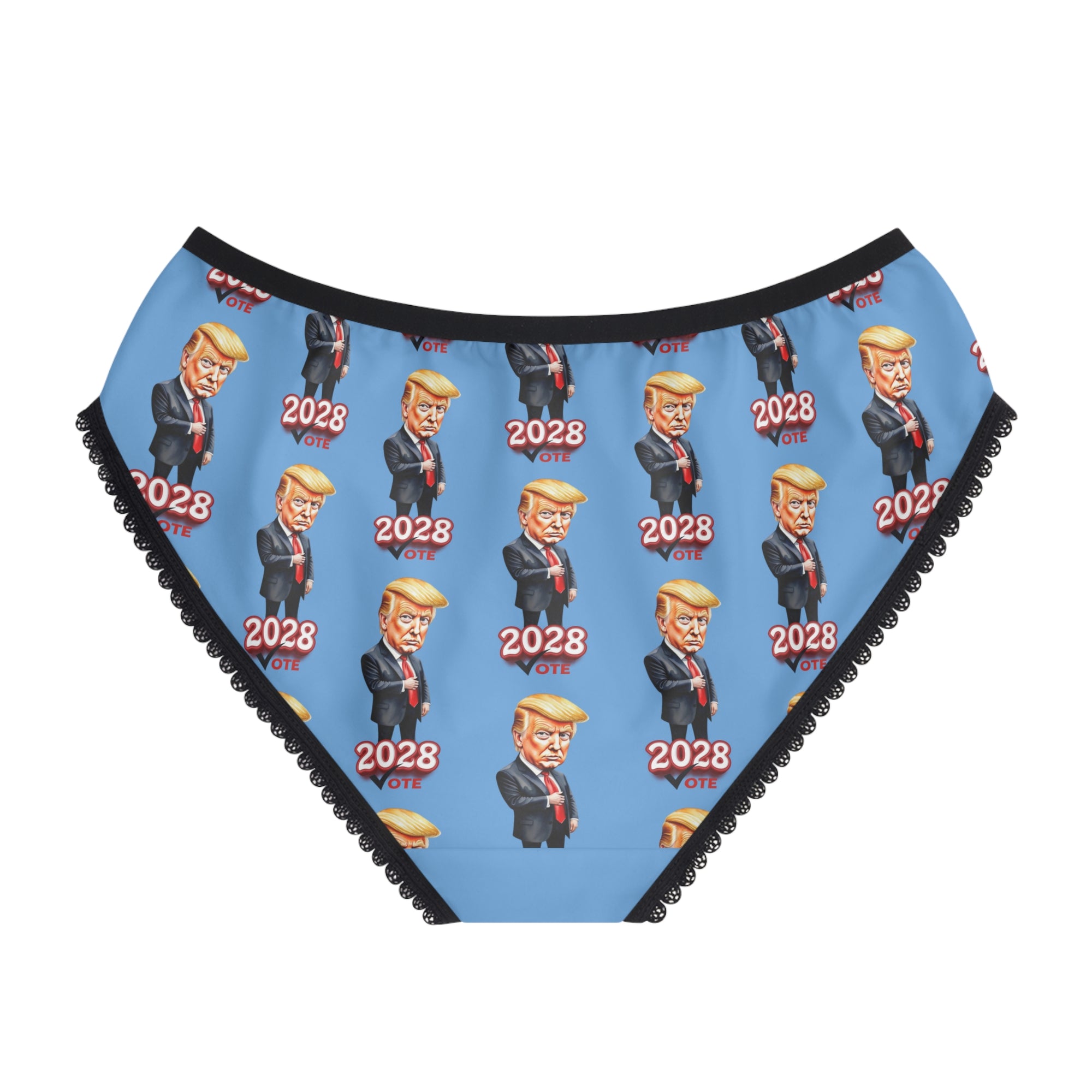 2028 Vote Women's Briefs - Fun Political Underwear with Cartoon Design