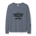 Supporting Character Cat Sweatshirt | French Terry Women's Crewneck