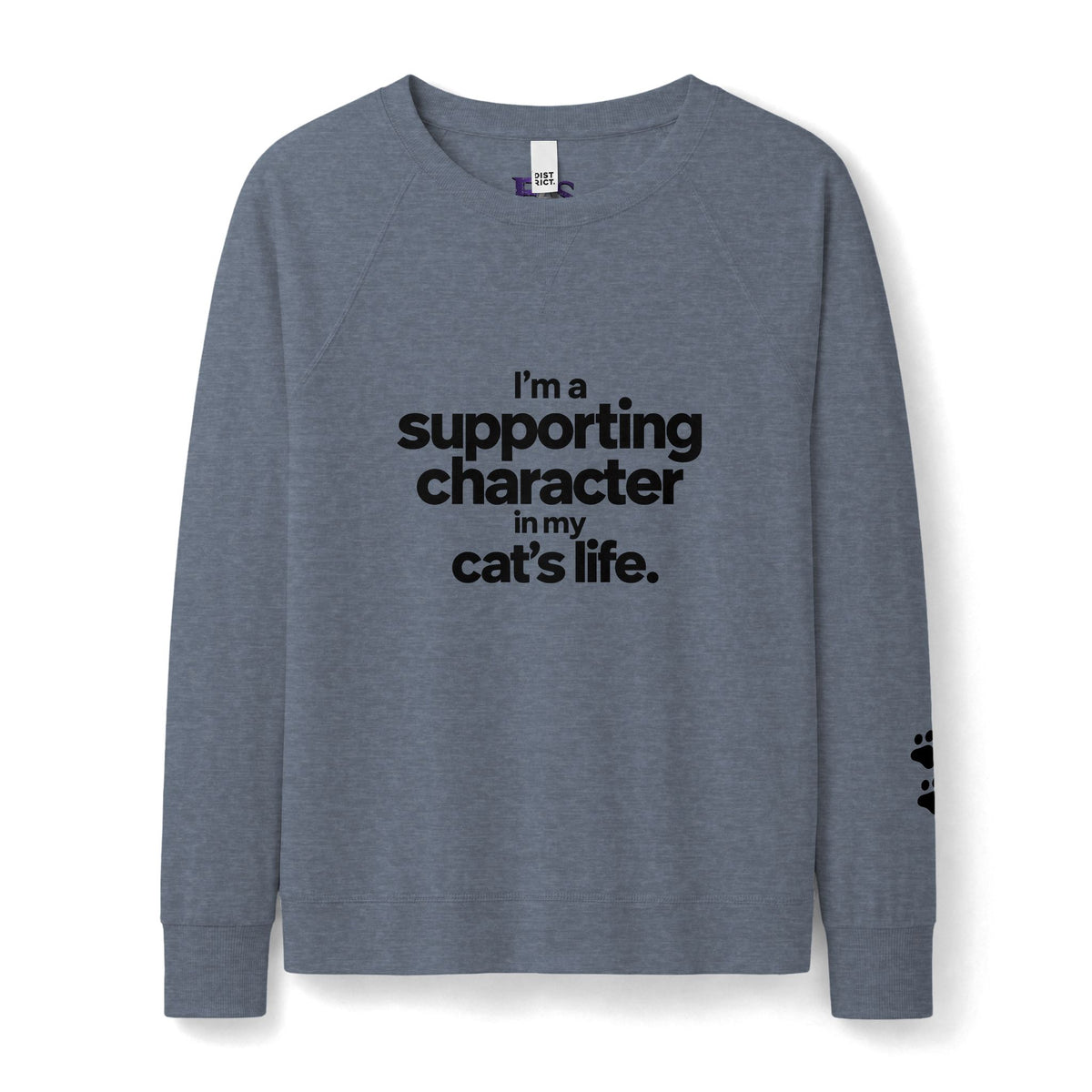 Supporting Character Cat Sweatshirt | French Terry Women's Crewneck