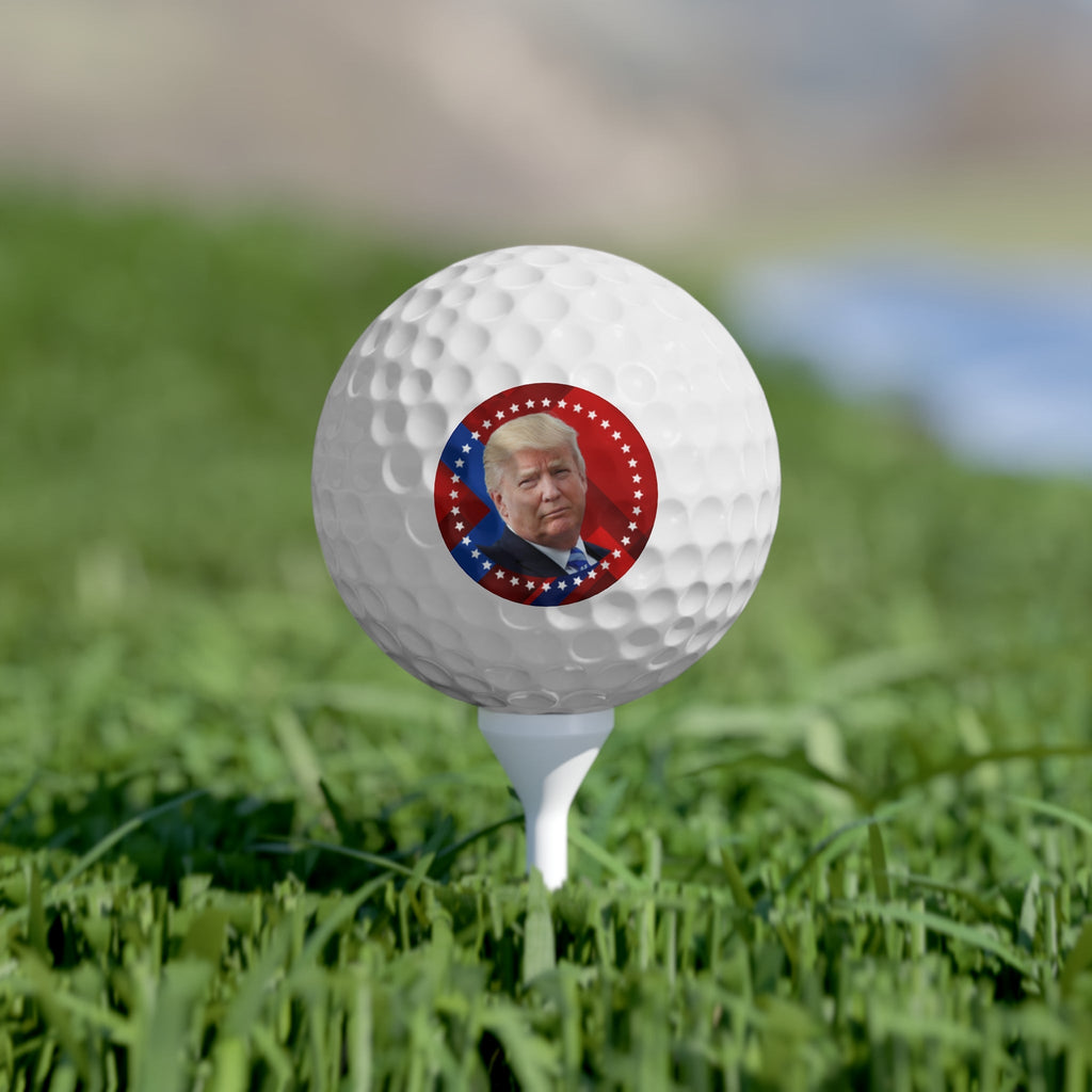 Donald Trump Golf Balls - 6 Pack with Patriotic Design Printify
