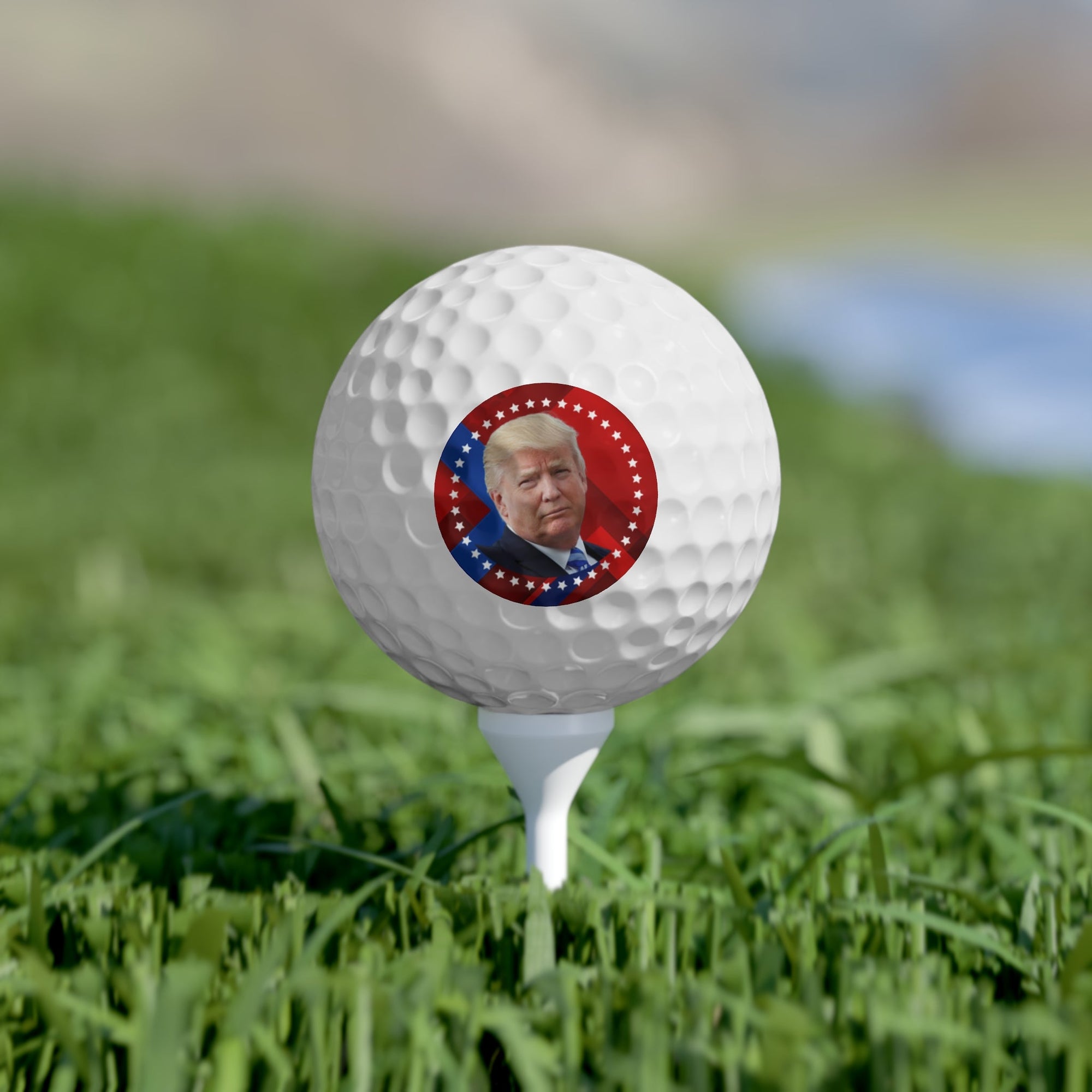 Donald Trump Golf Balls - 6 Pack with Patriotic Design Printify
