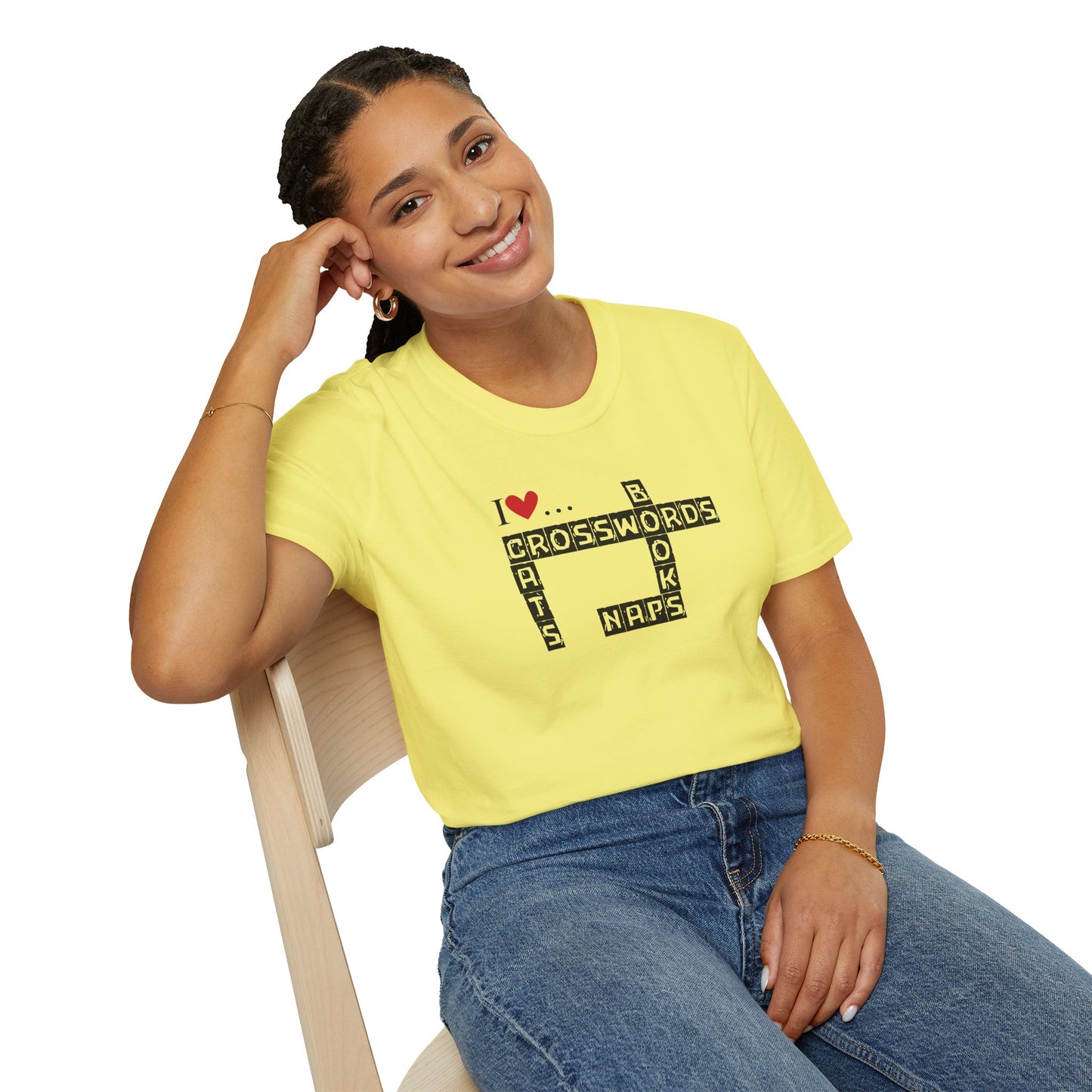Crosswords and Cats Unisex Softstyle T-Shirt