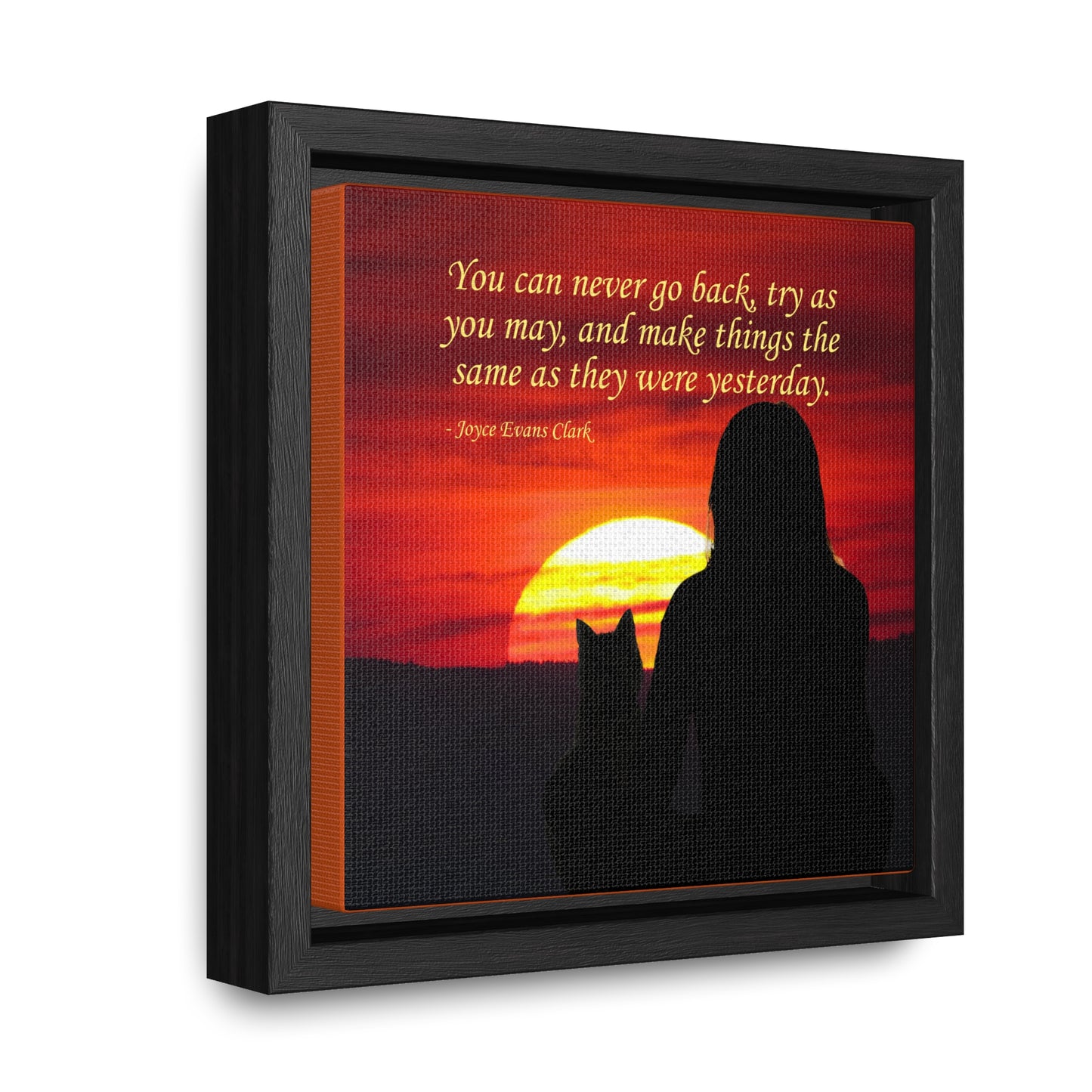 Try As You May Gallery Canvas Wraps, Square Frame