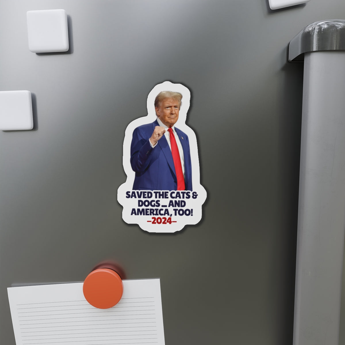 Trump Saved the Cats & Dogs Die-Cut Magnets