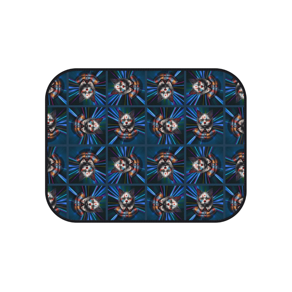 Clown Cat Design Car Mats - Set of 4 Heavy-Duty Floor Protectors