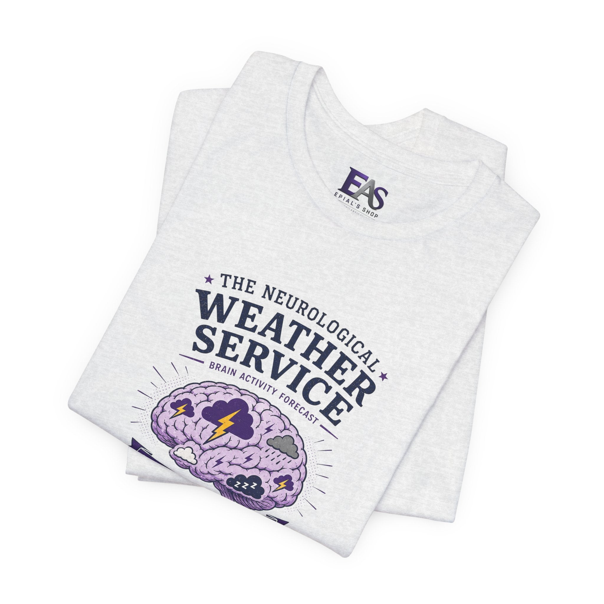 Neurological Weather Service Epilepsy Awareness T-Shirt | Brain Forecast Tee