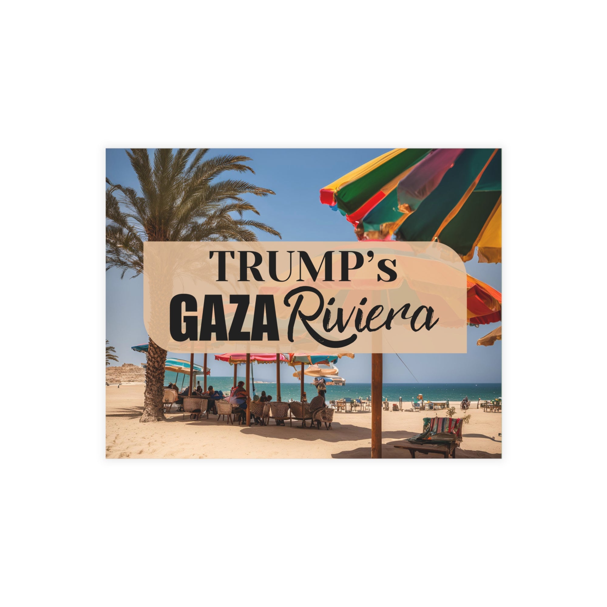 Trump’s Gaza Riviera Design Postcard Bundles with Envelopes