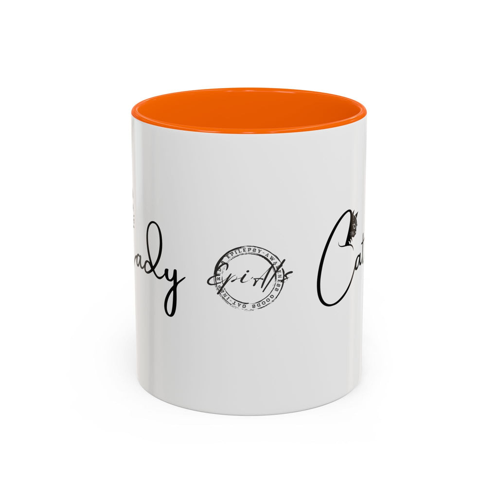Cat Lady Accent Coffee Mug - Perfect Gift for Cat Lovers Printify
