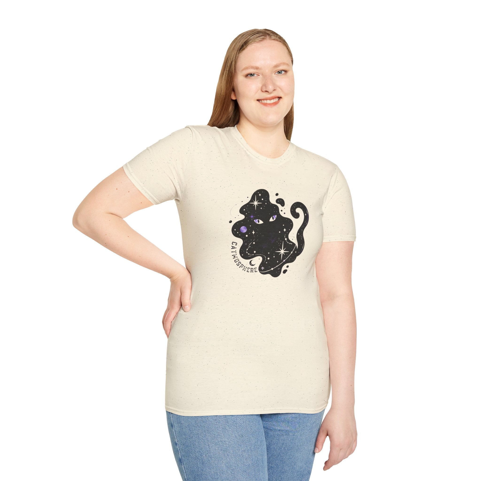 Catmosphere Cosmic Cat T-Shirt | Celestial Black Cat Graphic Tee
