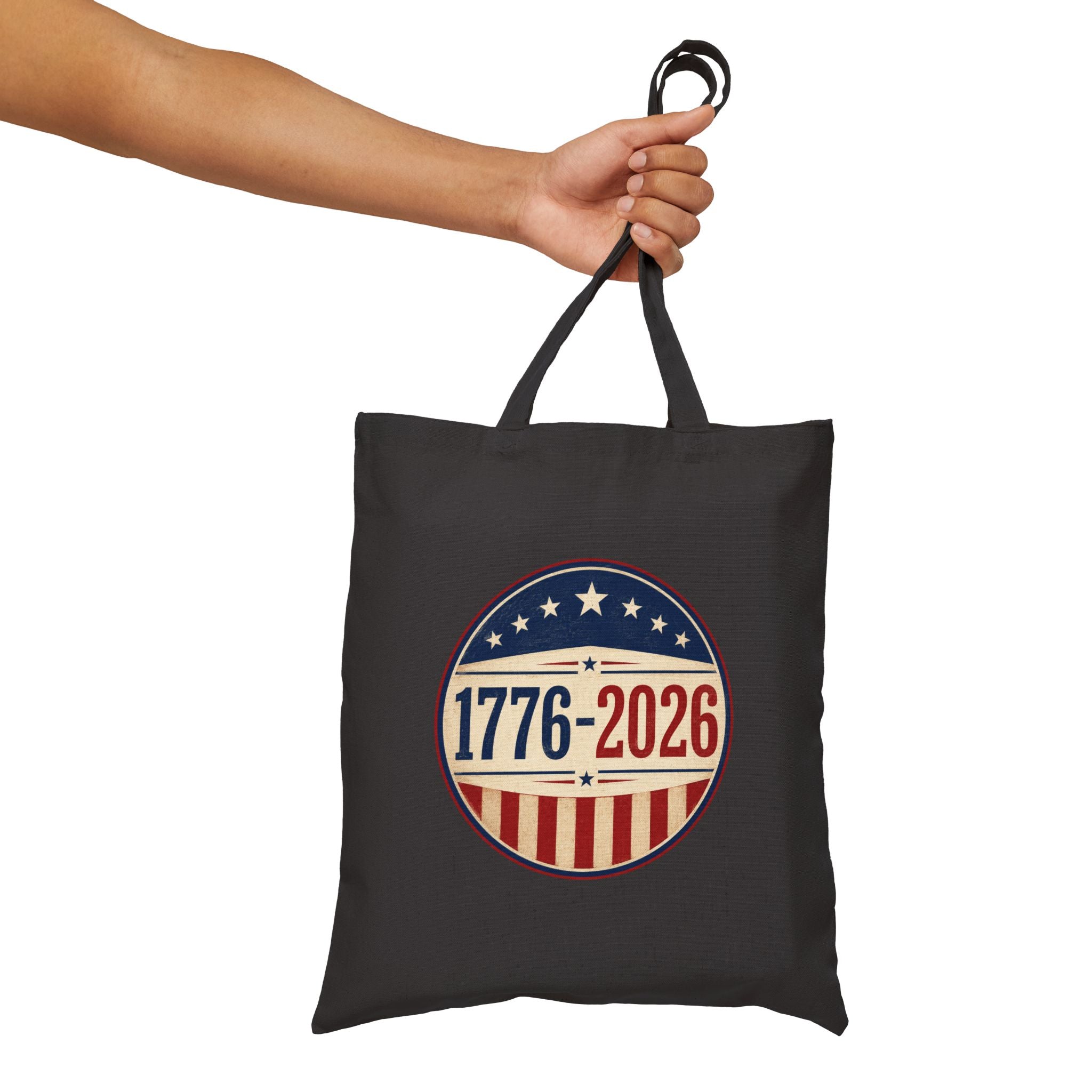 1776–2026 America Anniversary Canvas Tote Bag | Patriotic USA Carryall