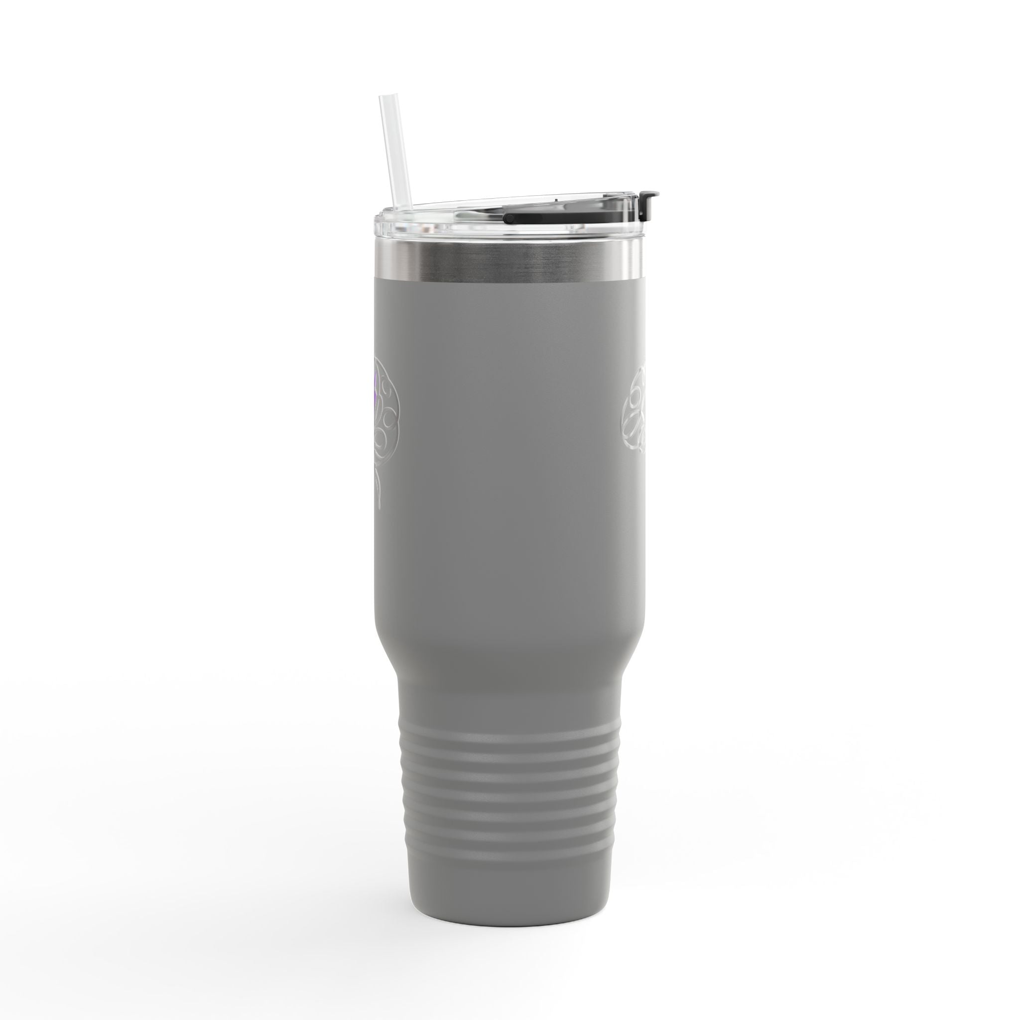 Abstract Brain Line Art 40oz Insulated Tumbler with Handle